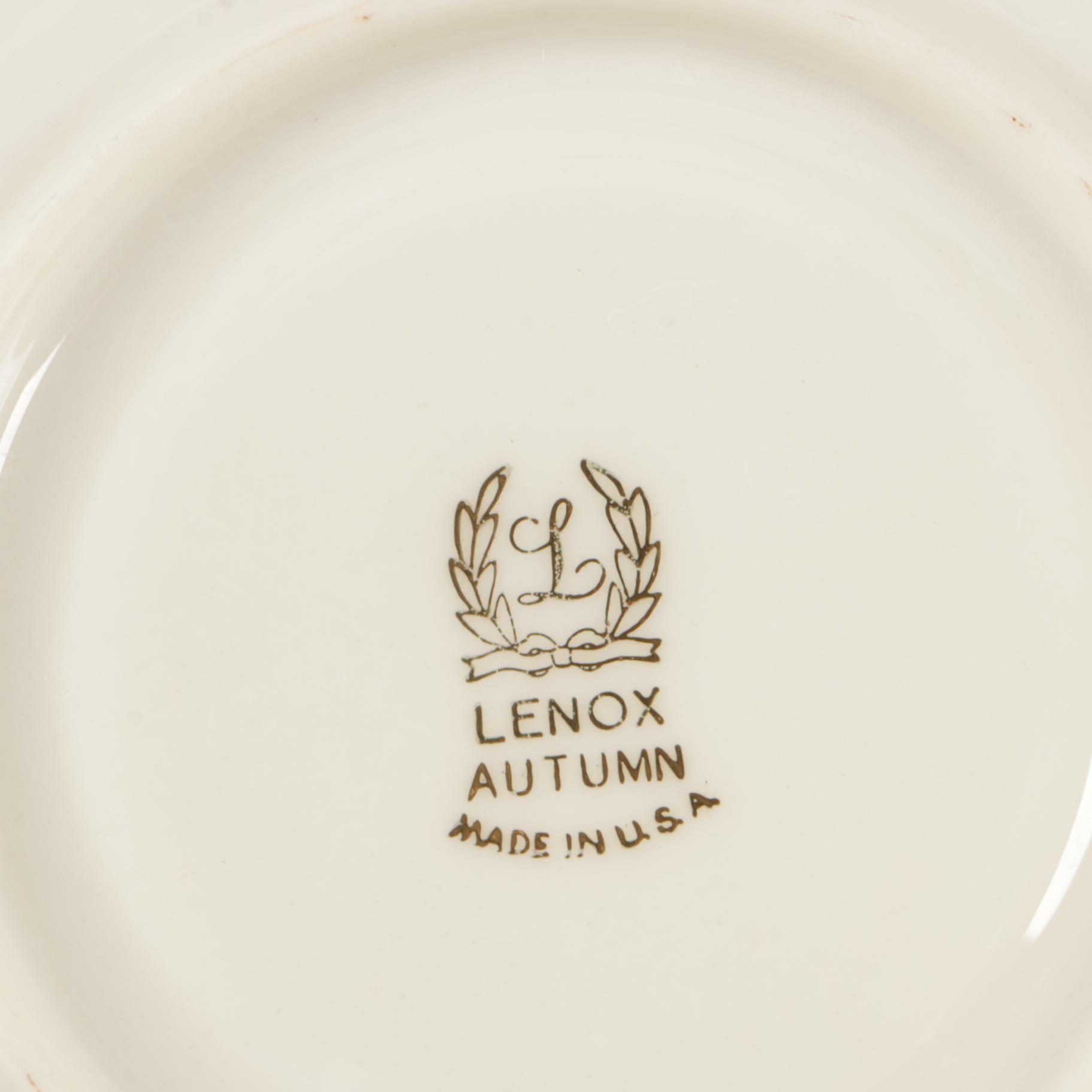 Lenox "Autumn" Presidential Collection Porcelain Dinnerware