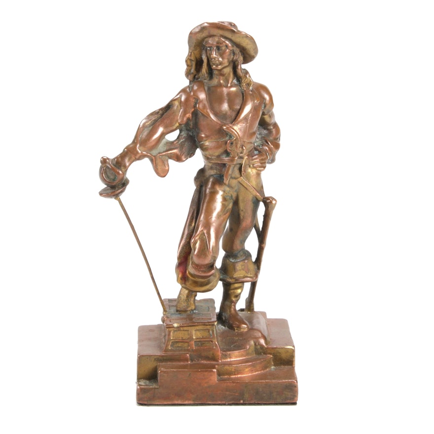 Bronze Clad Pirate in the Style of Paul Herzel, Early to Mid 20th Century