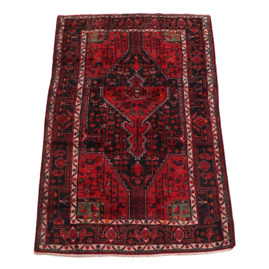 4'11 x 7'8 Hand-Knotted Persian Yalameh Wool Rug