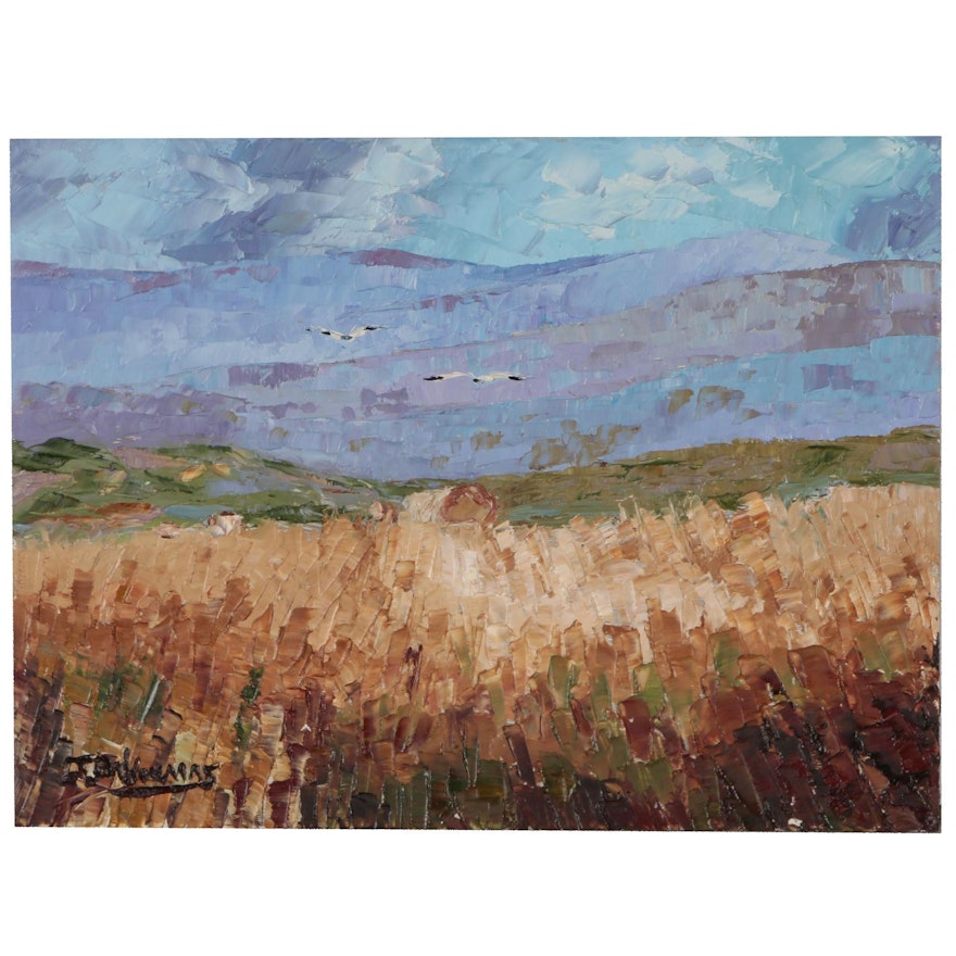 James Baldoumas Oil Painting "Mountain View", 2019