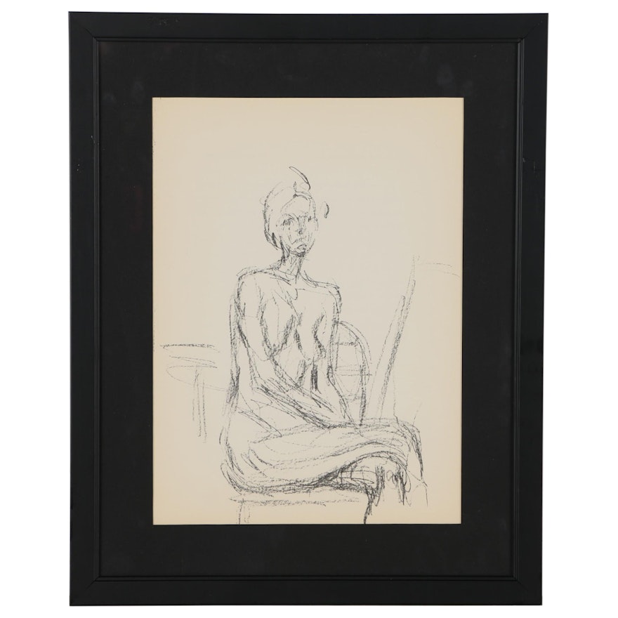 Alberto Giacometti Lithograph for "Derrière le Miroir", 1960