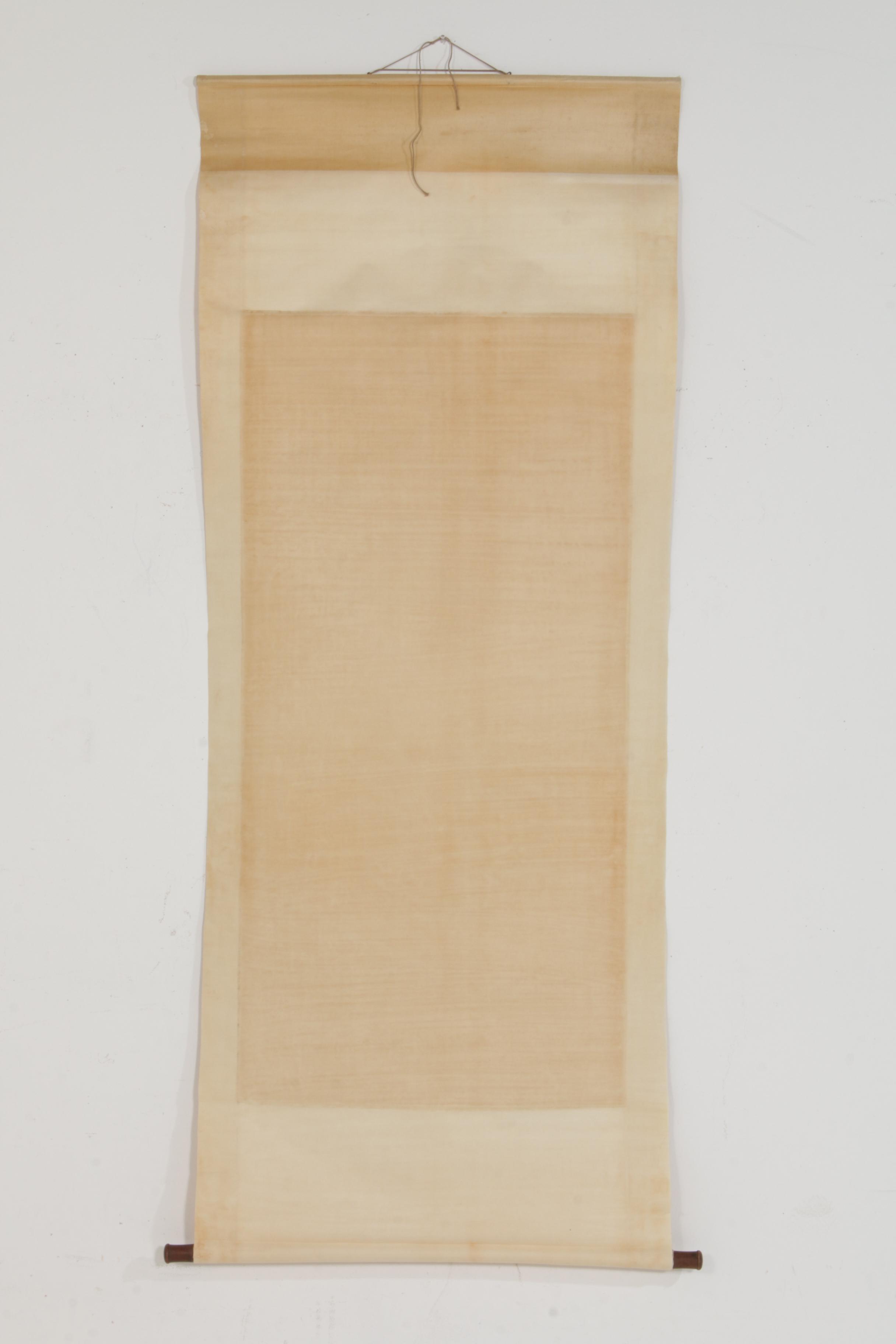 Chinese Landscape Ink Wash Painting on Hanging Scroll