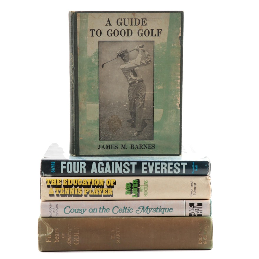 Sports Books Including Signed "Cousy on the Celtic Mystique," Rod Laver and More