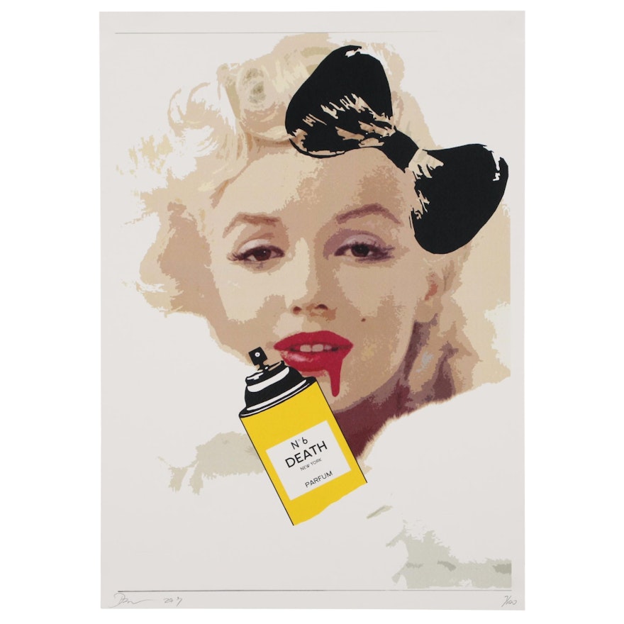 Death NYC Offset Lithograph Featuring Marilyn Monroe