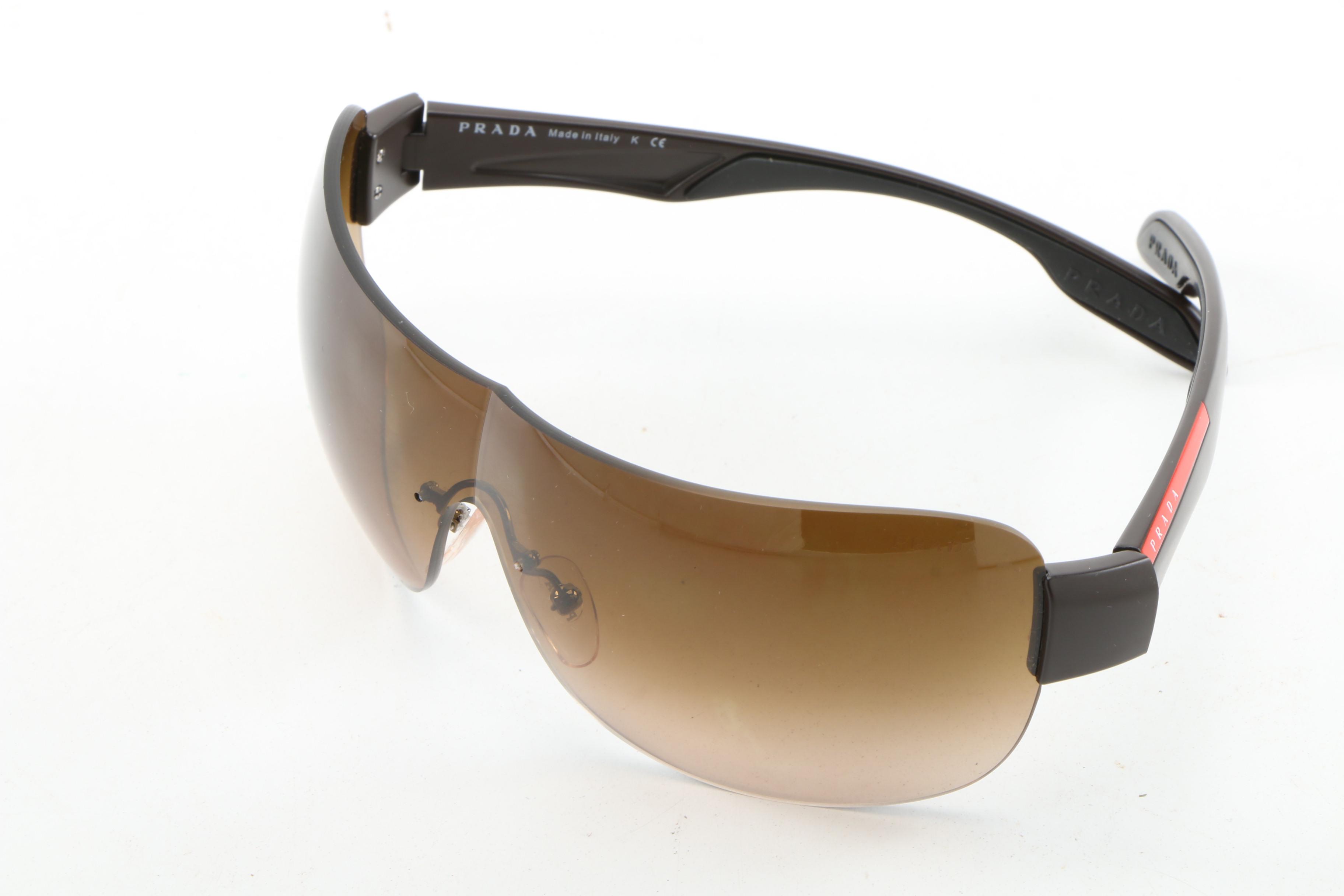 Prada Sport SPS 05N Shield Sunglasses with Case