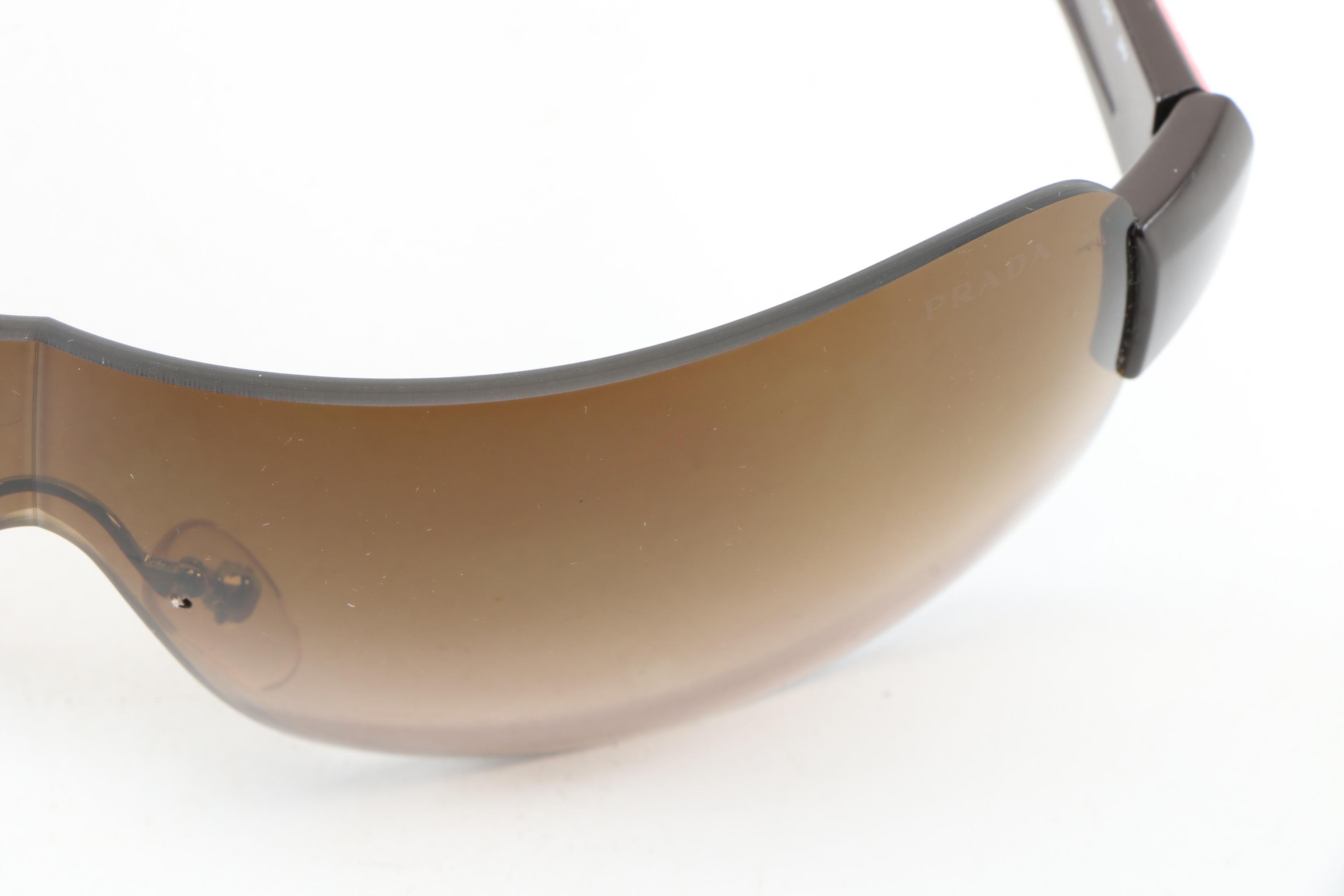 Prada Sport SPS 05N Shield Sunglasses with Case