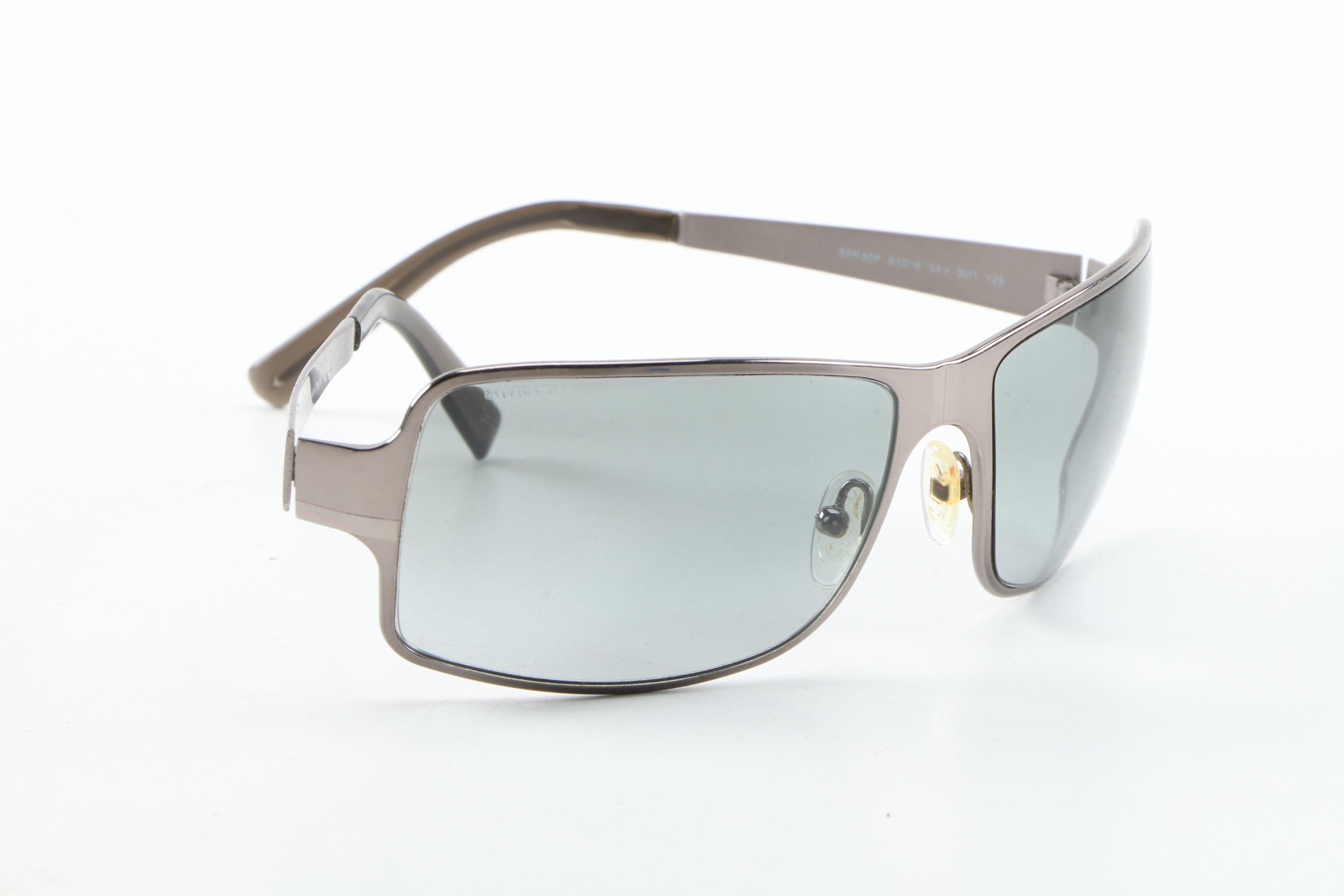 Prada SPR 60F Metallic Sport Sunglasses with Case