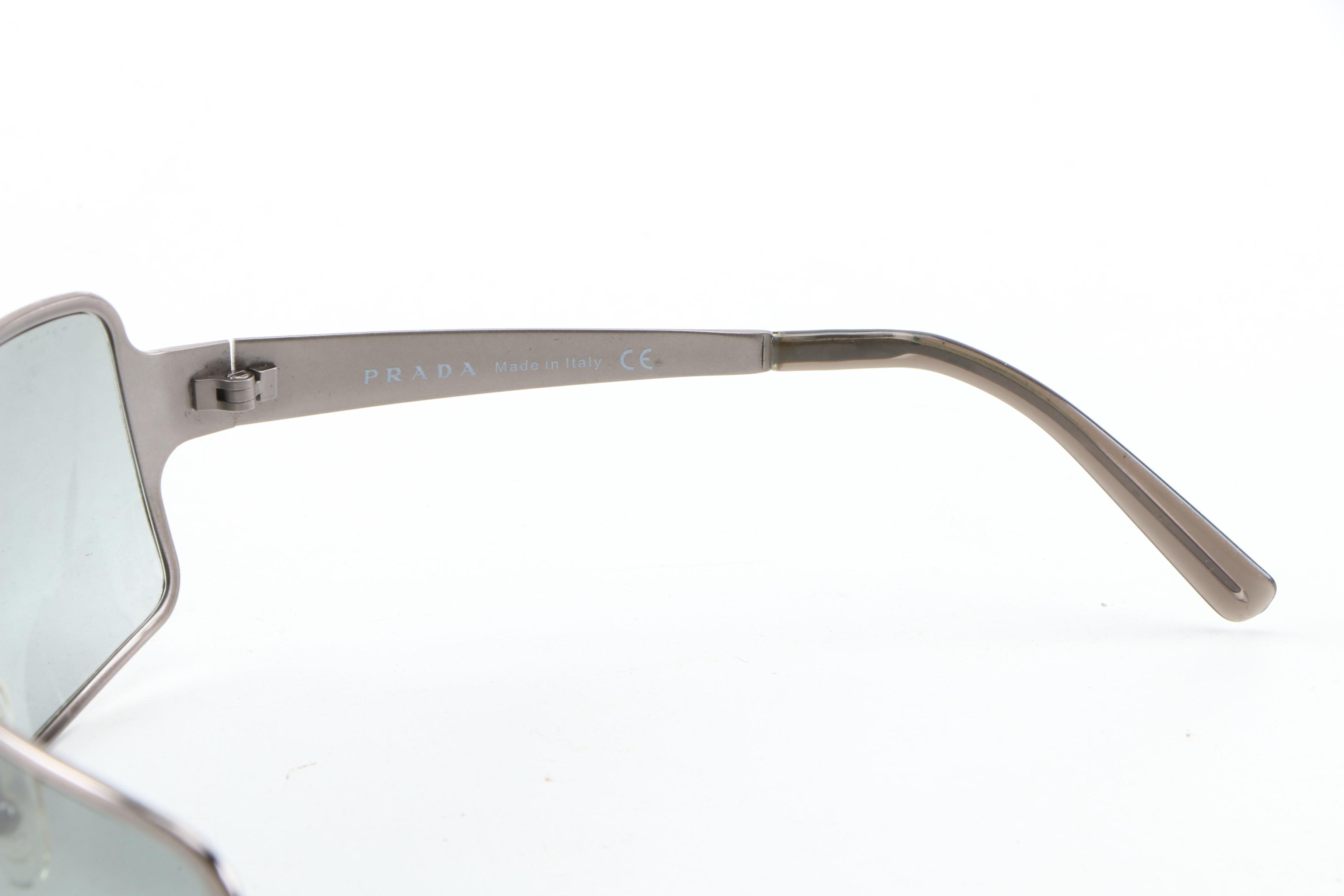 Prada SPR 60F Metallic Sport Sunglasses with Case
