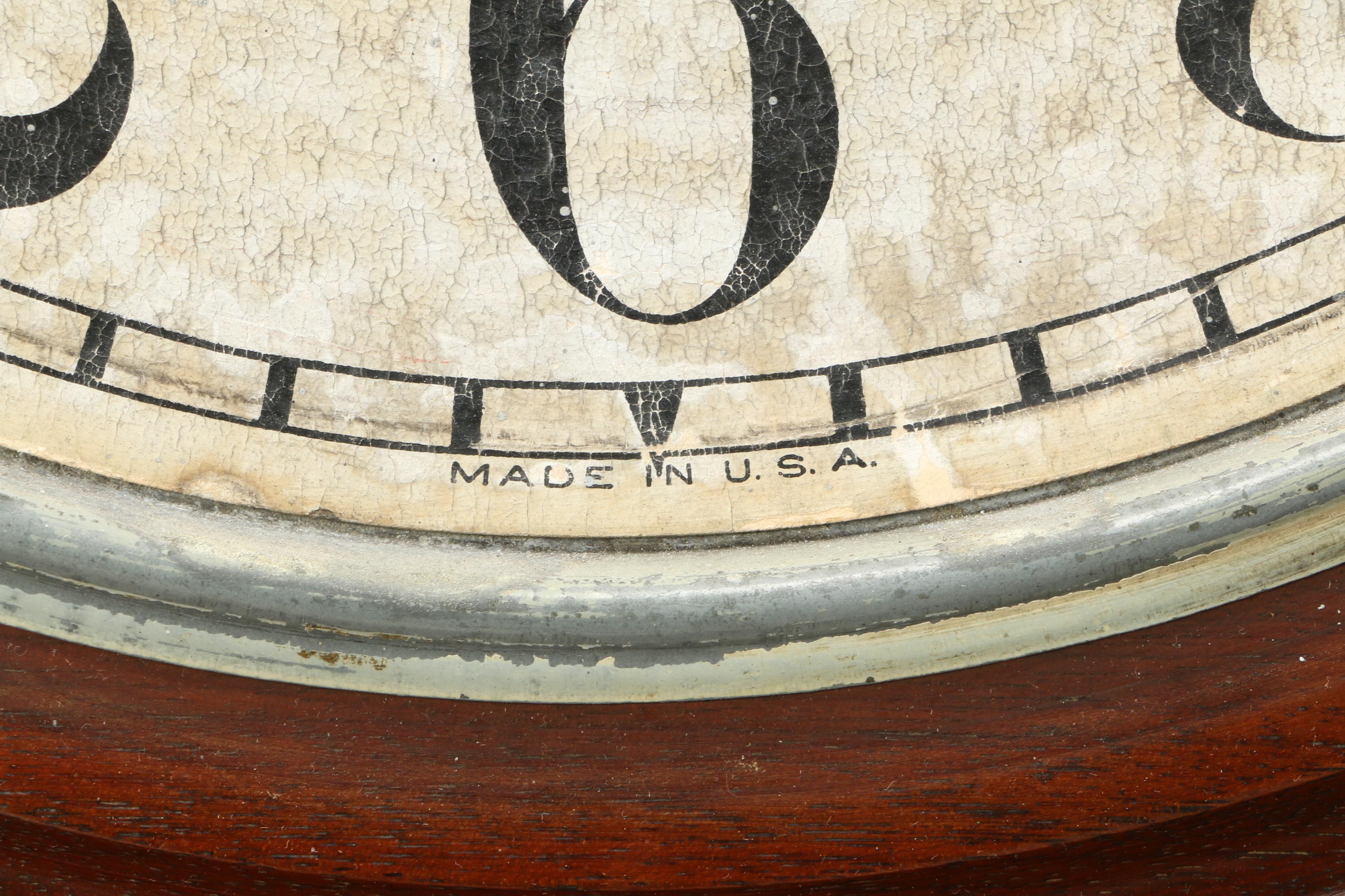 New Haven Clock Co. Walnut Veneer Regulator Clock