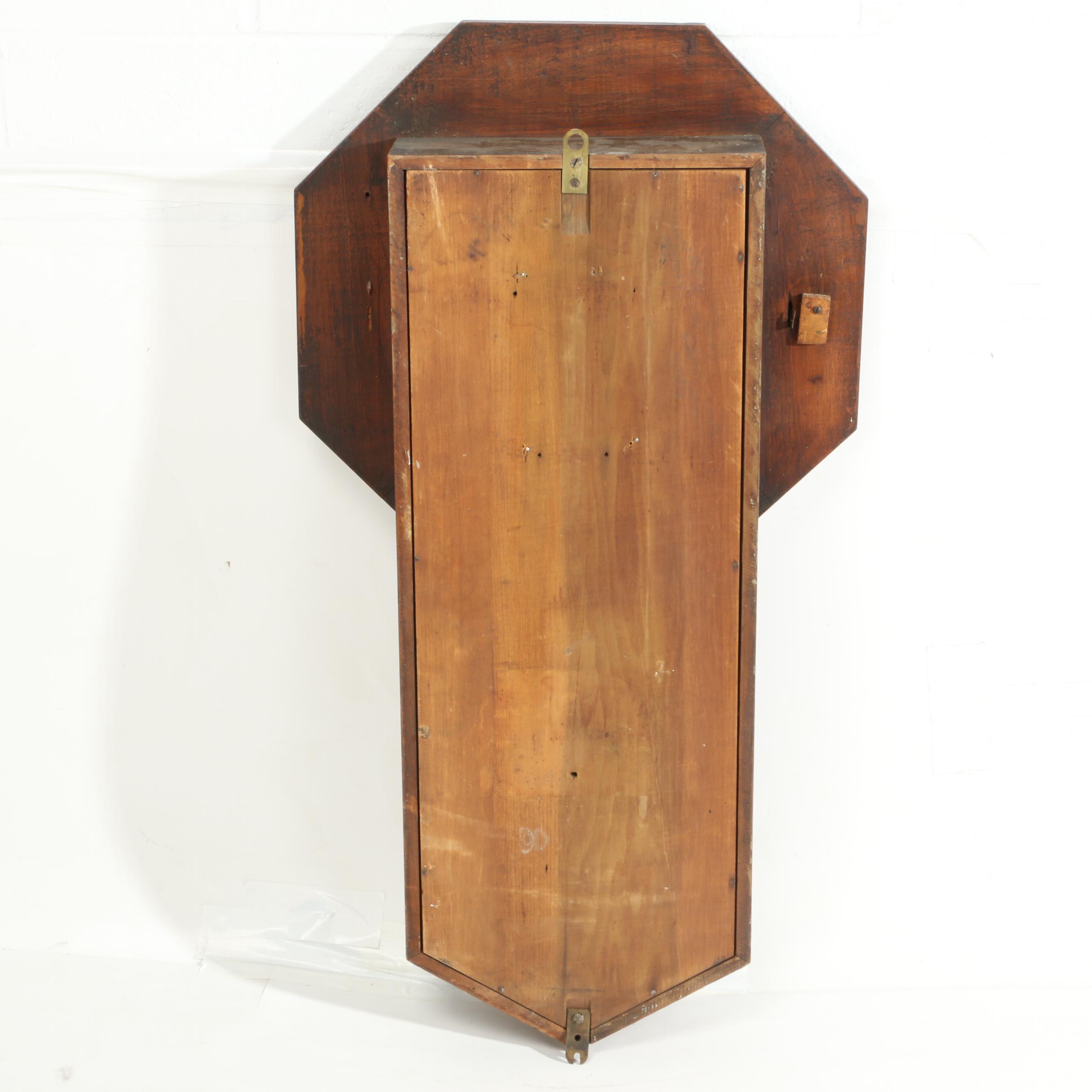 New Haven Clock Co. Walnut Veneer Regulator Clock