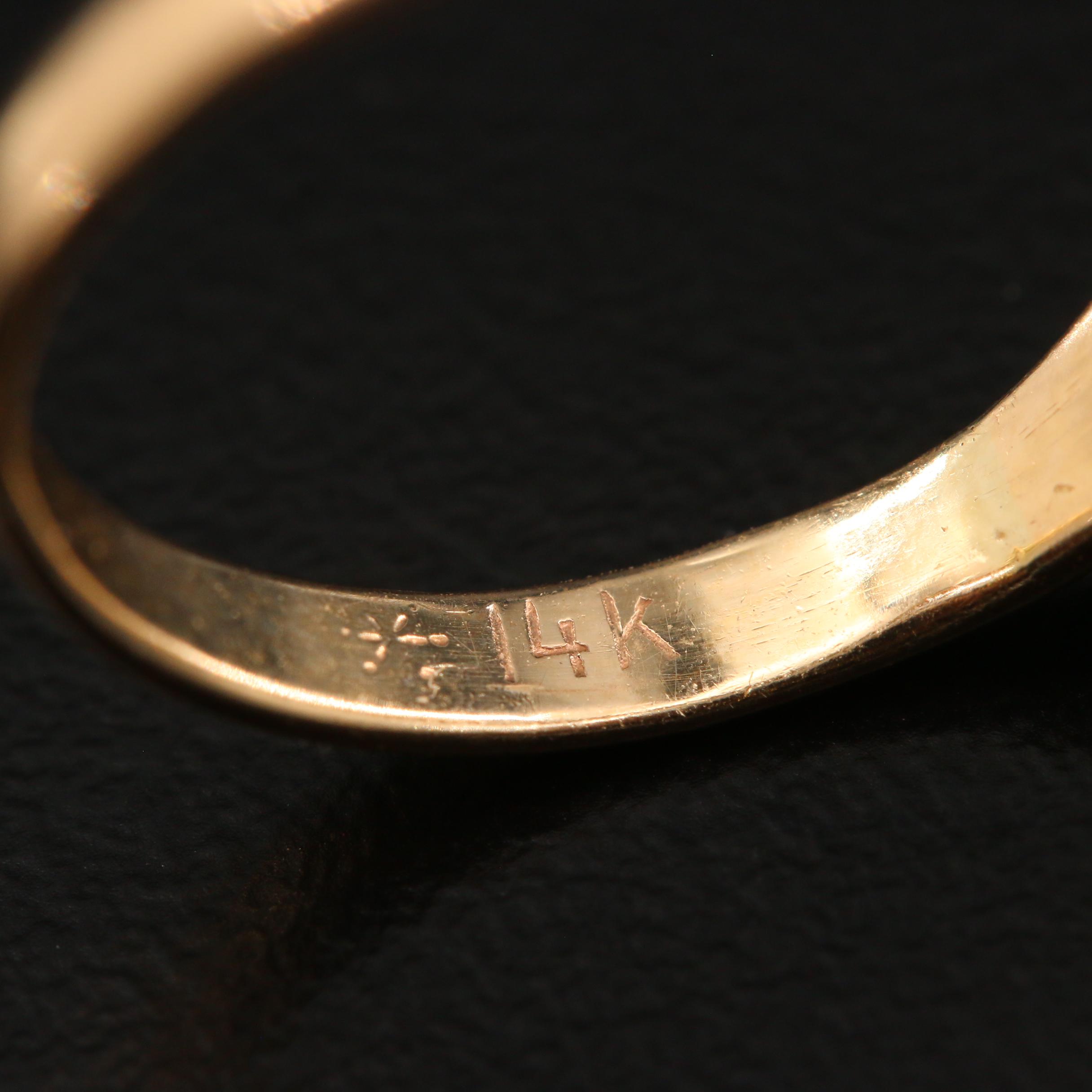 Circa 1910 14K Yellow Gold 1.57 CTW Diamond Ring