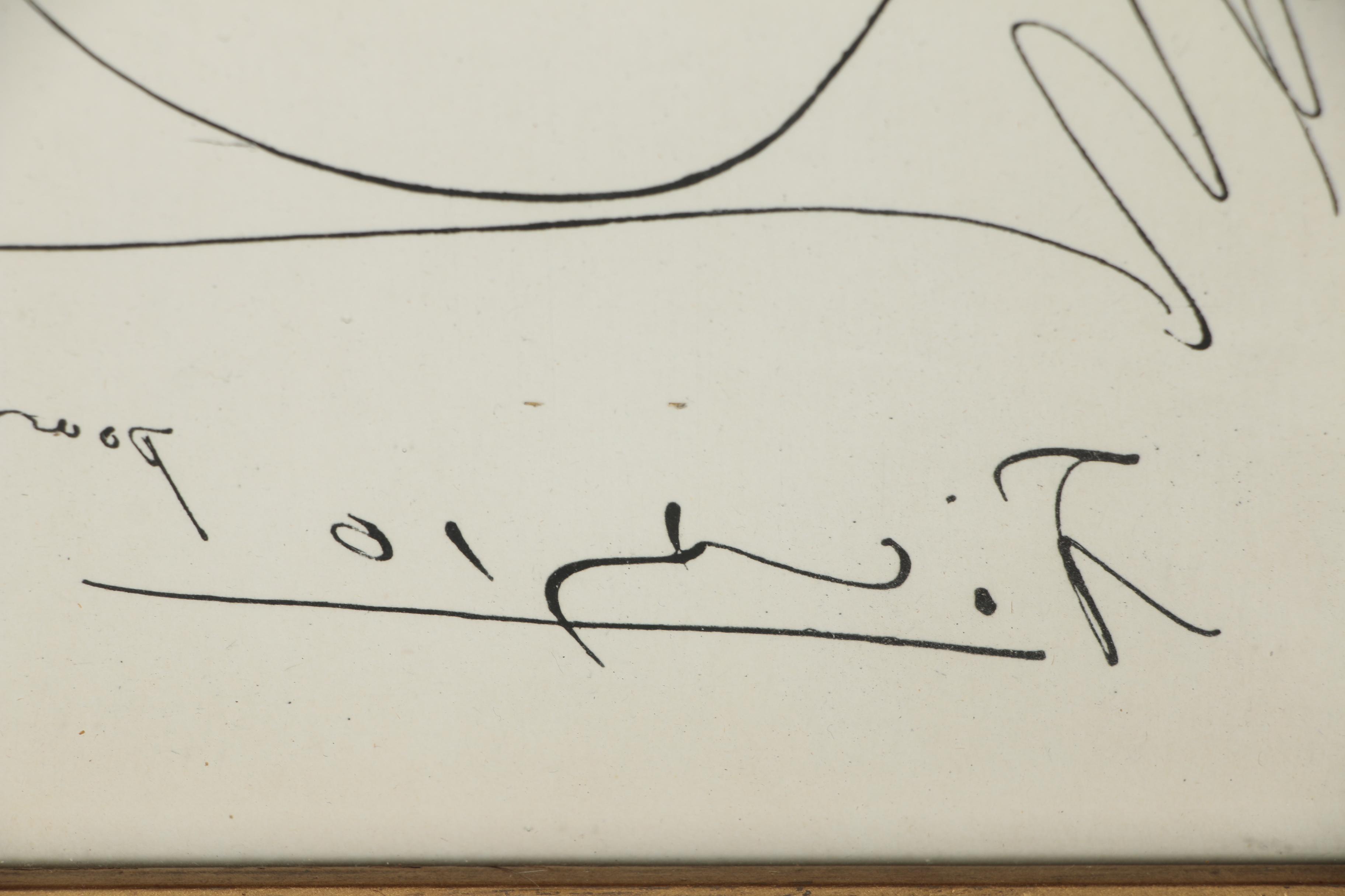 Restrike Etching after Pablo Picasso "L'Age du Soleil (Pour Roby)"