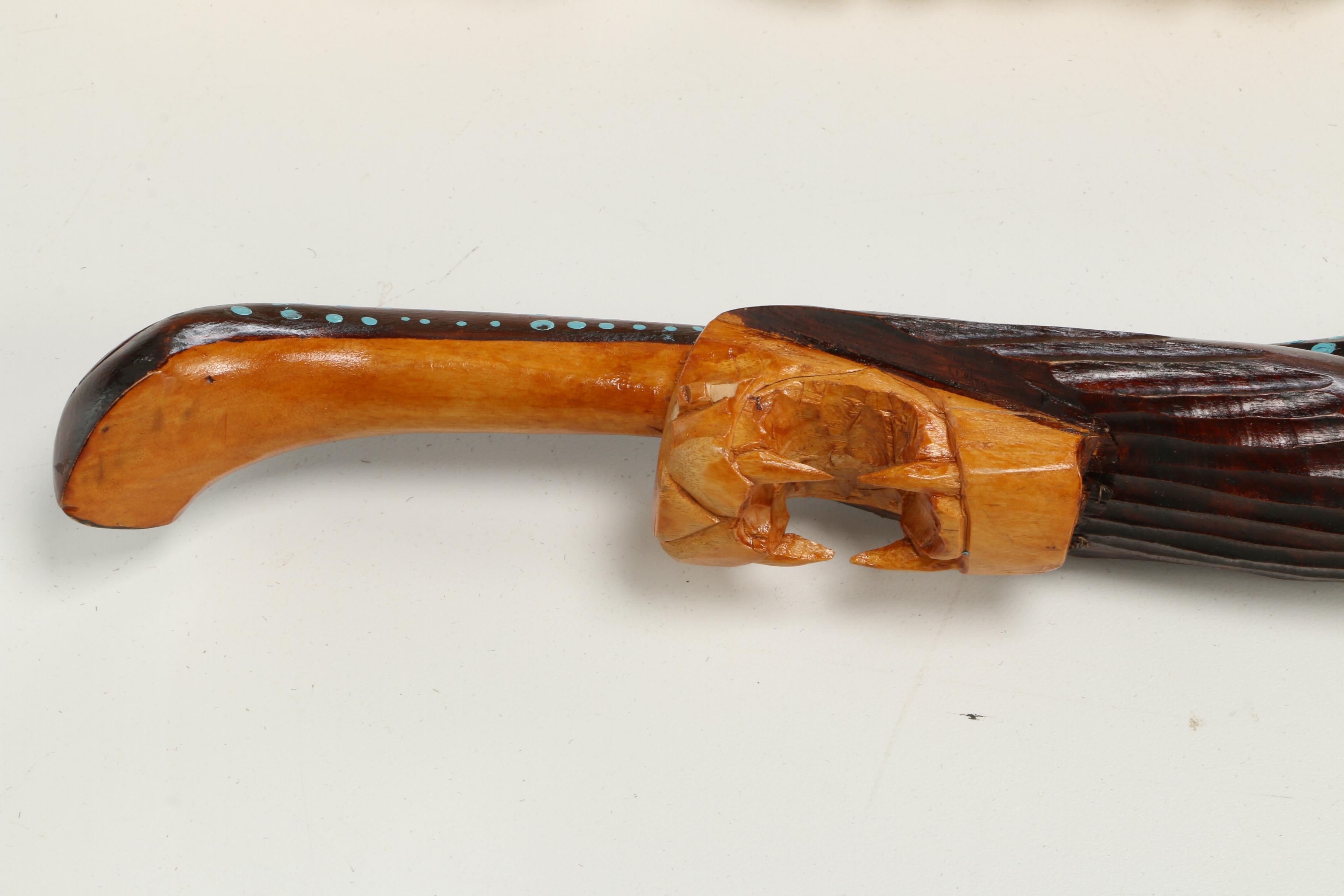 Jamaican and African Carved Wooden Walking Sticks