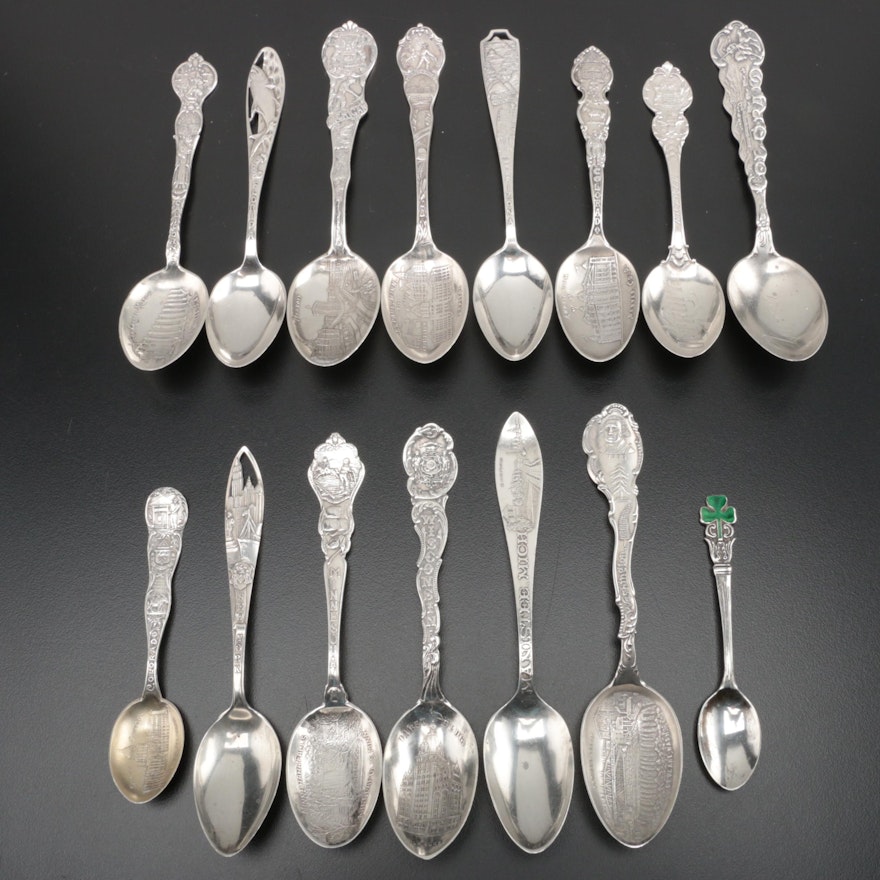 Sterling Silver Souvenir Spoons