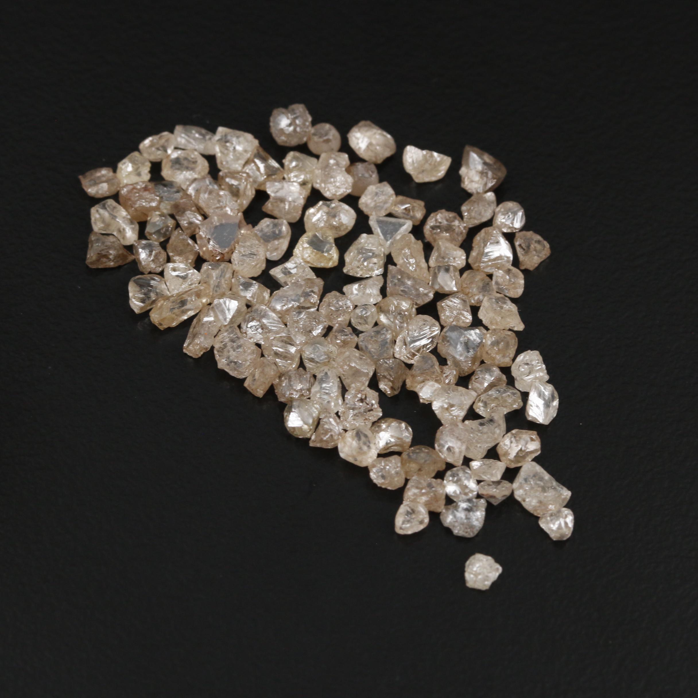 Loose 16.05 CTW Rough Cut Diamonds