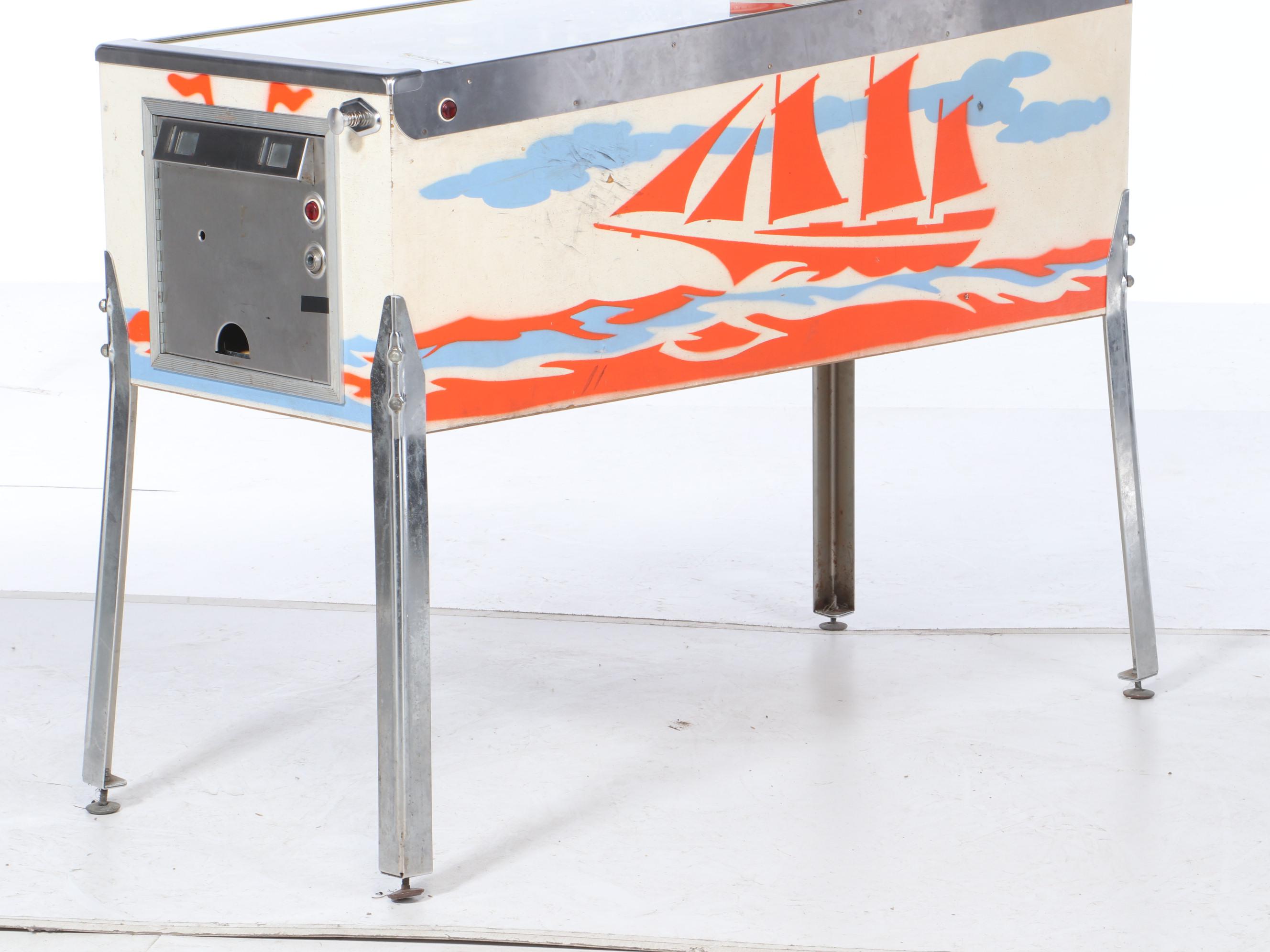 D. Gottlieb & Co. Buccaneer Pinball Machine, Mid 20th Century