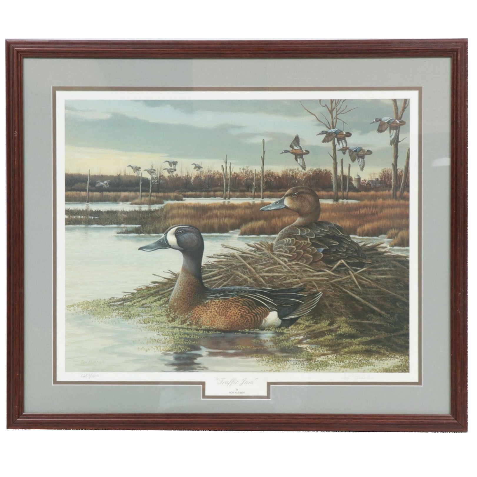 Ron Kleiber Offset Lithograph "Traffic Jam," Late 20th Century