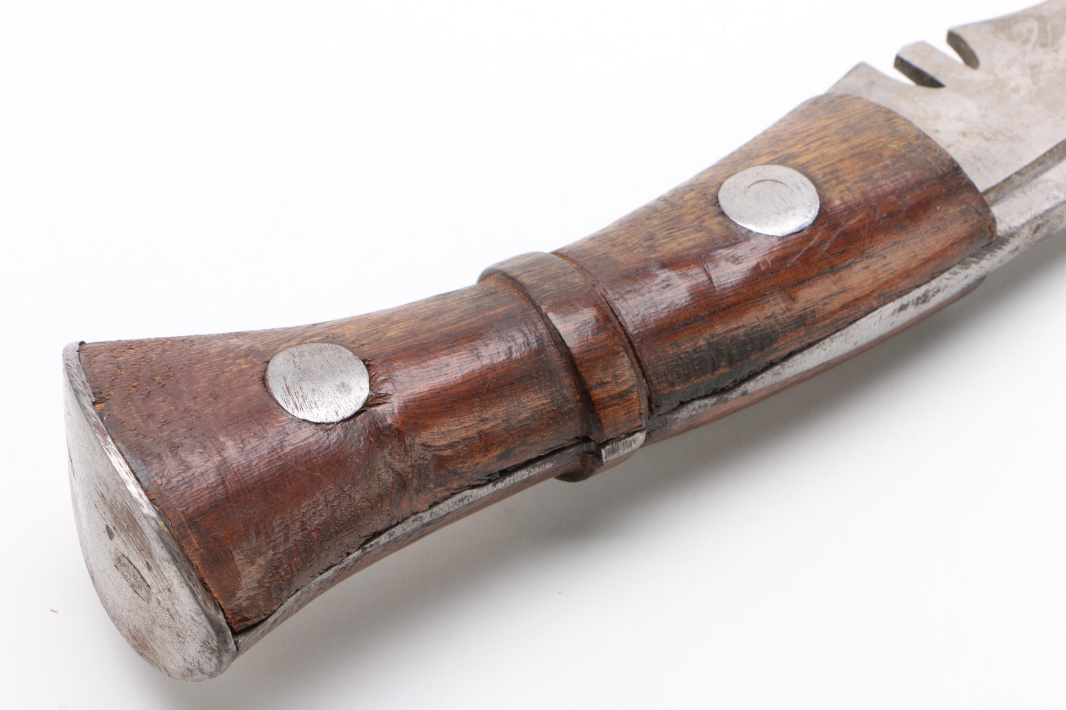 Indian-British Kukri Gurkha "DD-64" Curved Blade Fighting Long Knife