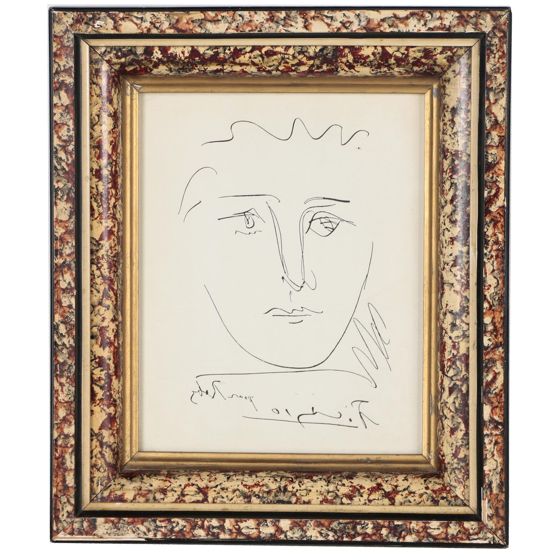 Restrike Etching after Pablo Picasso "L'Age du Soleil (Pour Roby)"