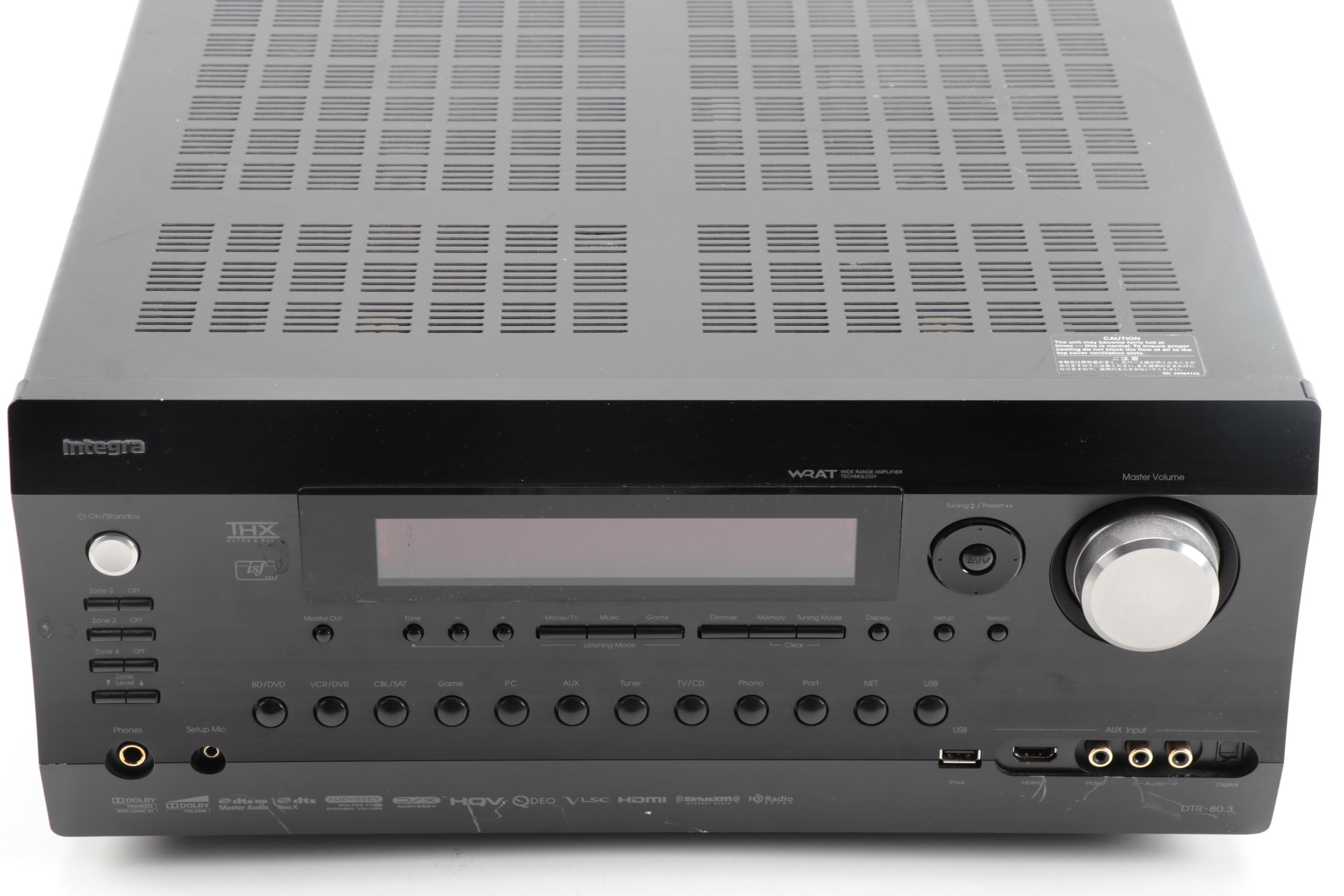 Integra DTR-80.3 Audio/Video Receiver