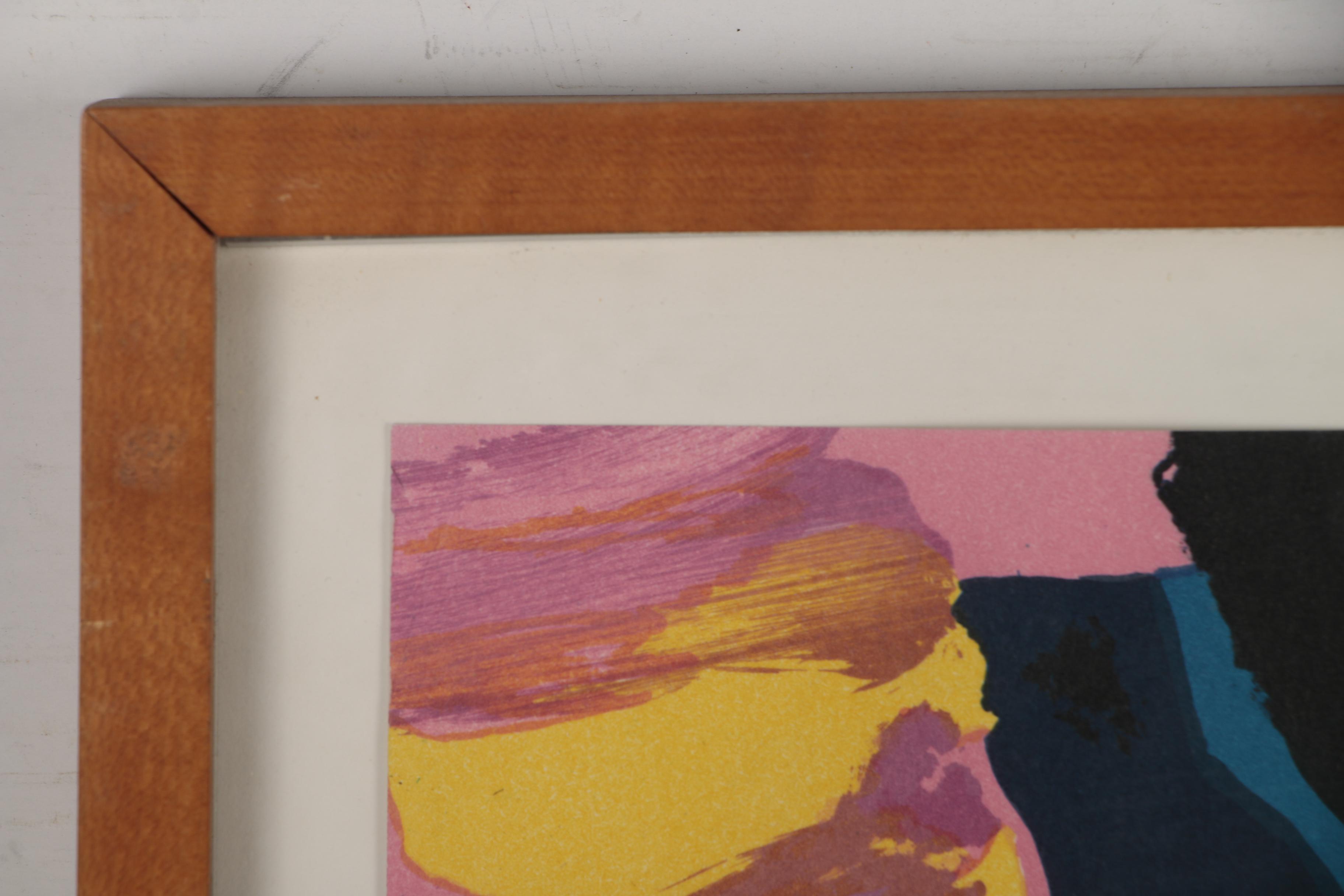 Karel Appel Color Lithograph "Blue Boy"