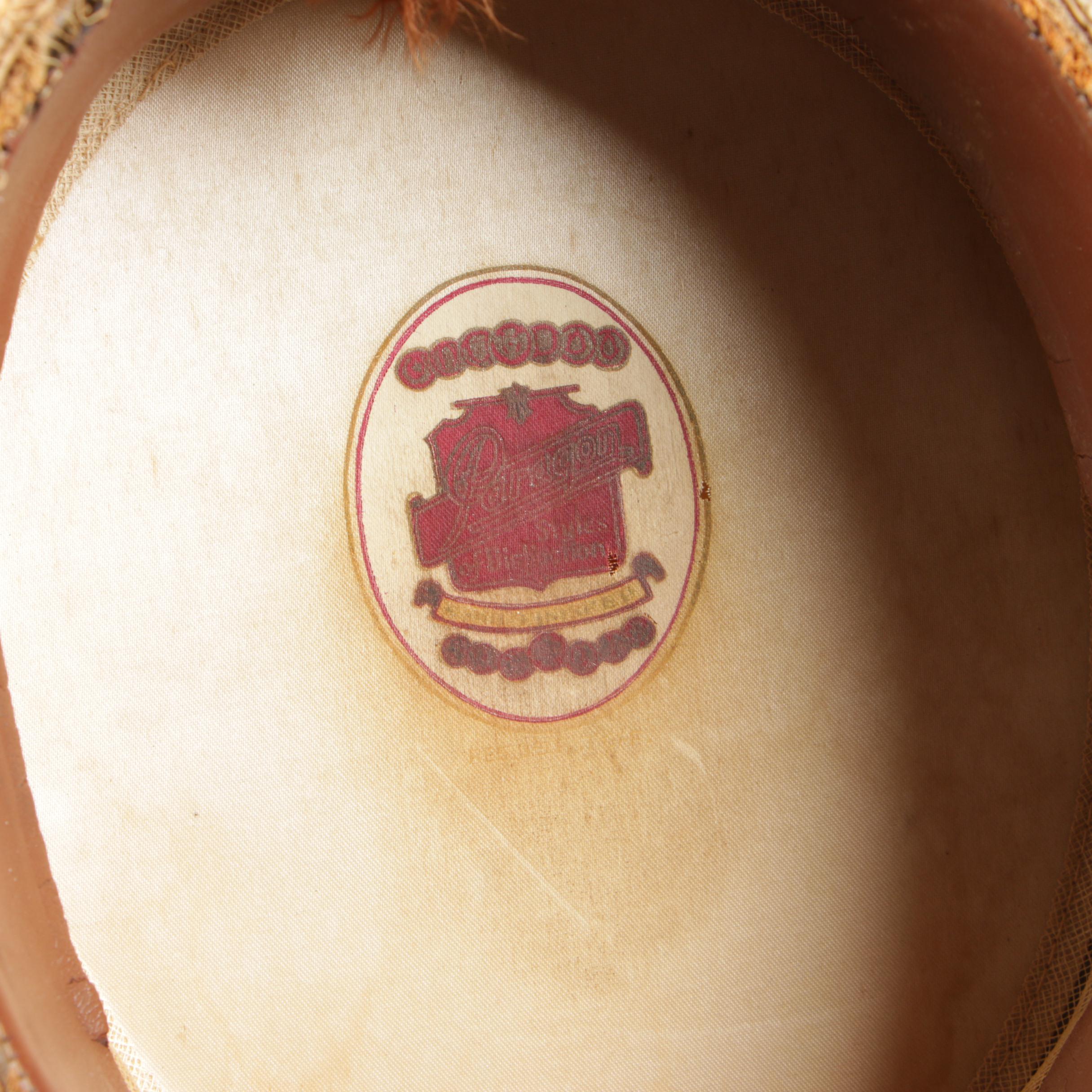 Thomas Begg Original and Paragon Straw Boater Hats, Vintage