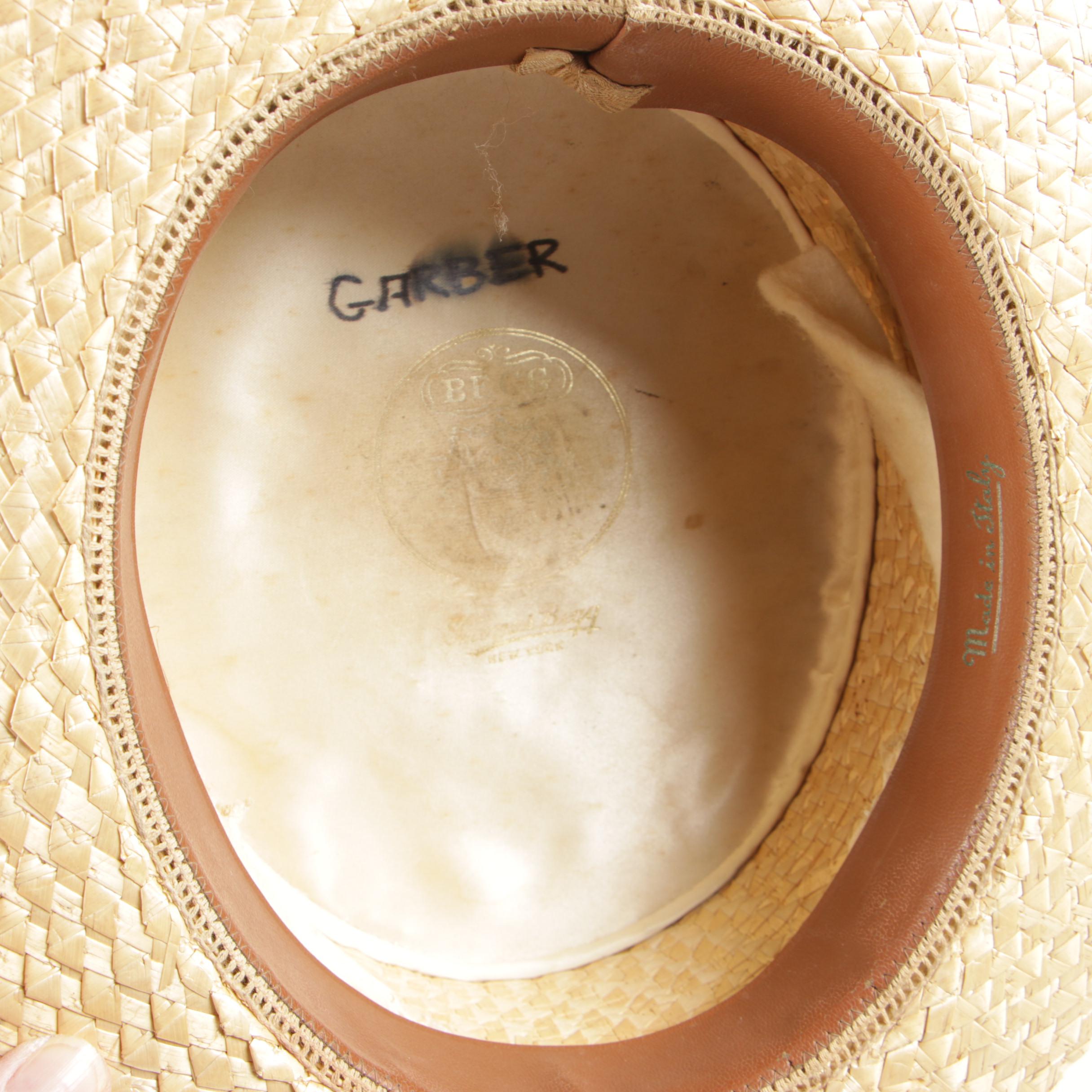 Thomas Begg Original and Paragon Straw Boater Hats, Vintage