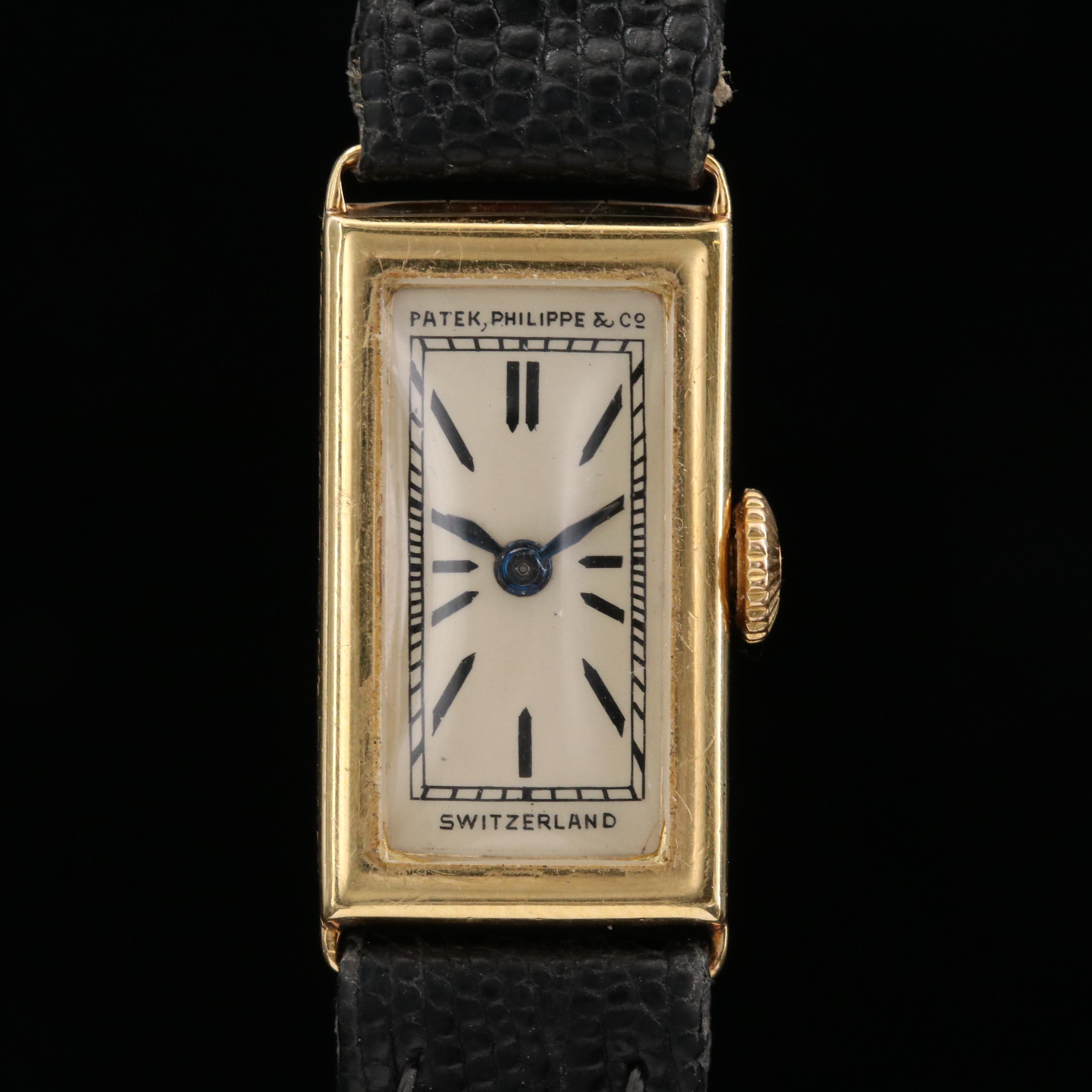 Vintage Patek Philippe 18K Gold Watch, Circa Late 1920s