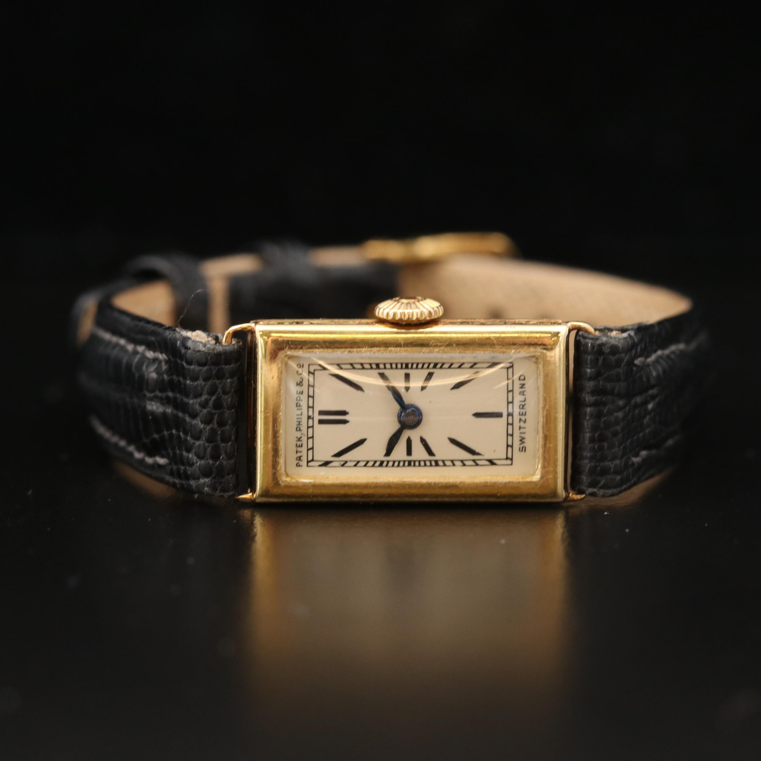 Vintage Patek Philippe 18K Gold Watch, Circa Late 1920s