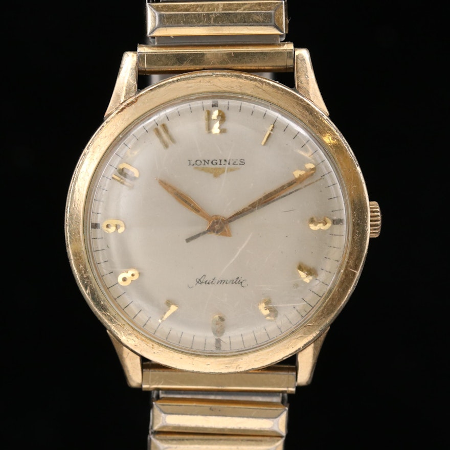 10K Gold Filled Longines Automatic Wristwatch