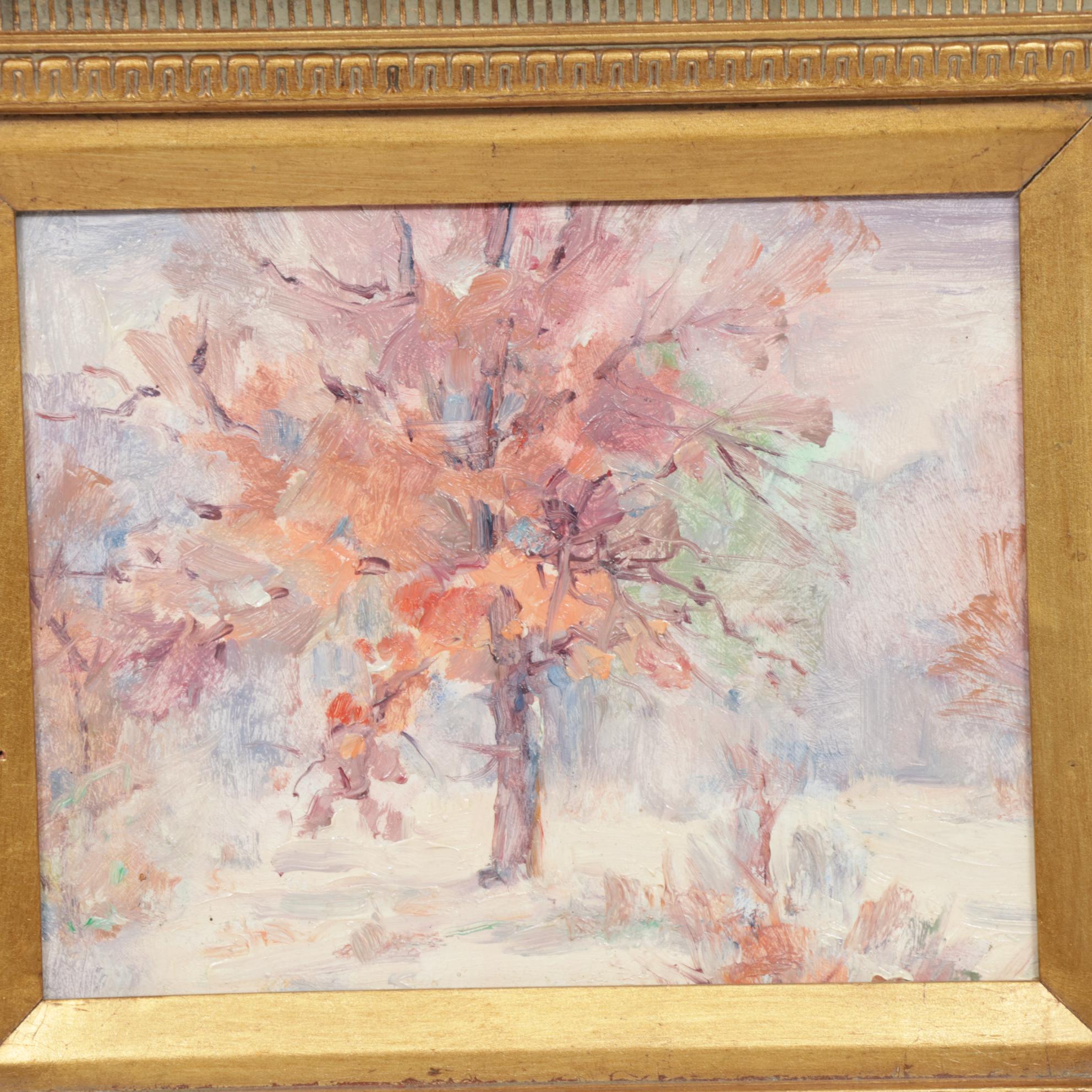 Anna Louise Thorne Oil Painting "Scioto County-Fall", 1940