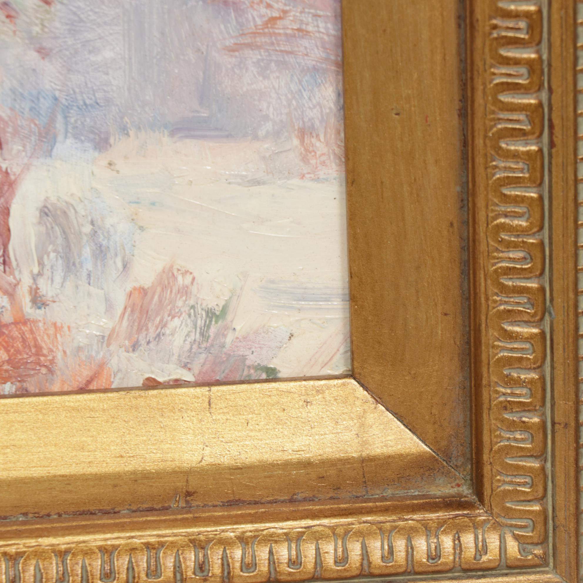 Anna Louise Thorne Oil Painting "Scioto County-Fall", 1940