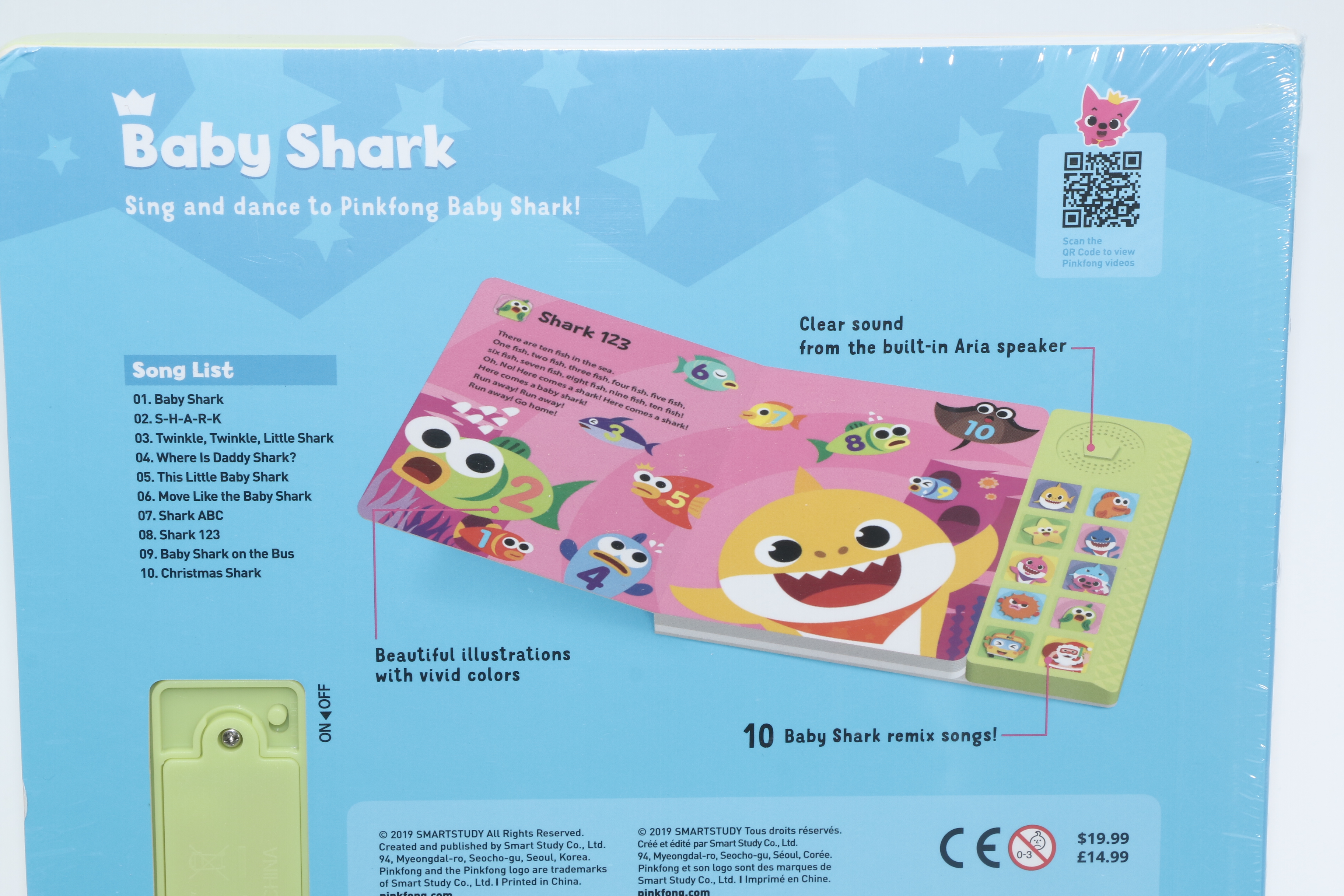 "Baby Shark" Sound Books and Sound Plush Toys by Pinkfong