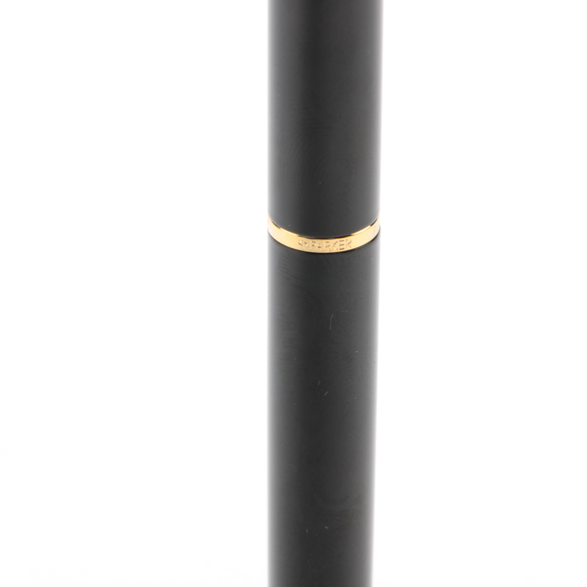 Parker "Rialto" Ballpoint Pen in Black Lacquer, UK Edition, 1996