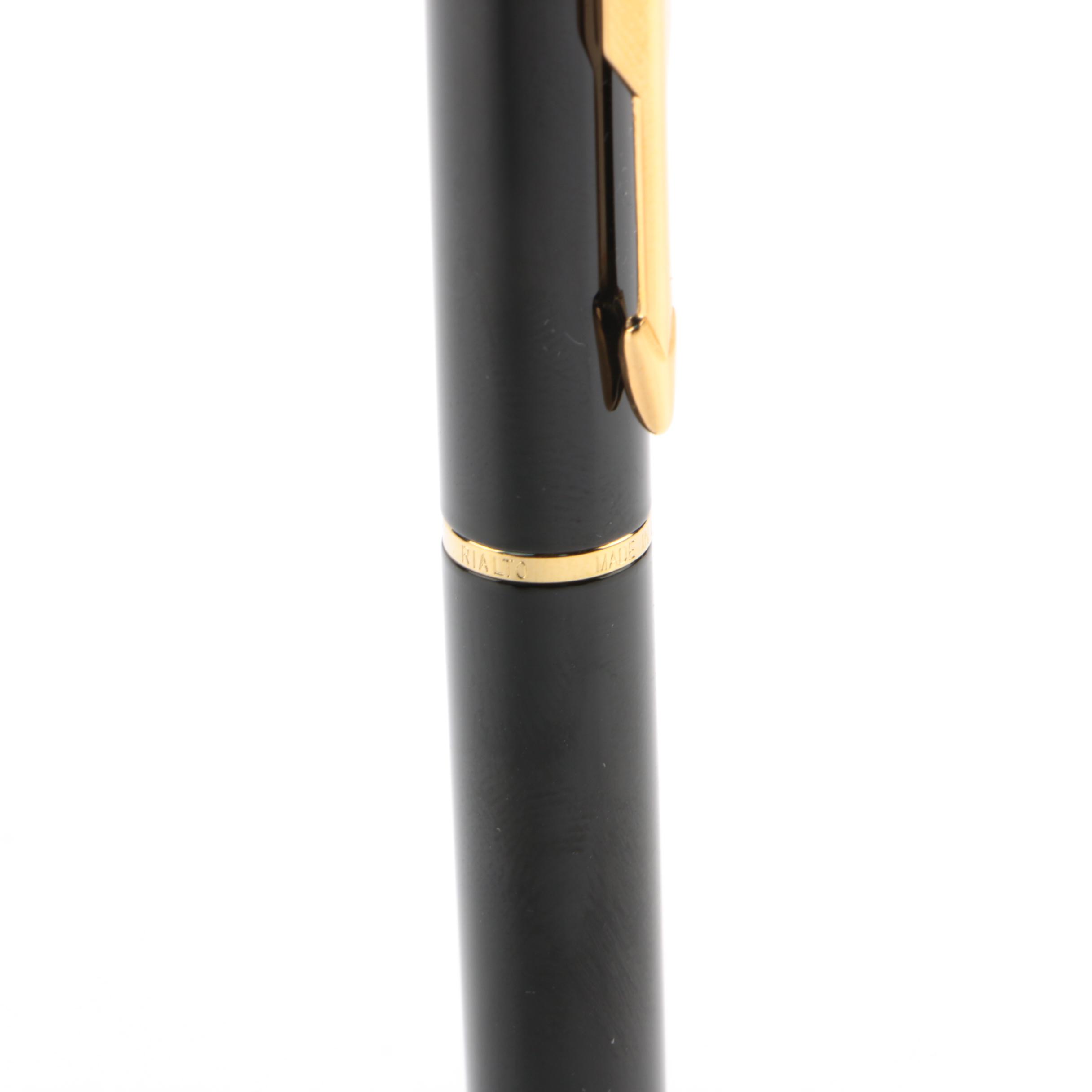 Parker "Rialto" Ballpoint Pen in Black Lacquer, UK Edition, 1996