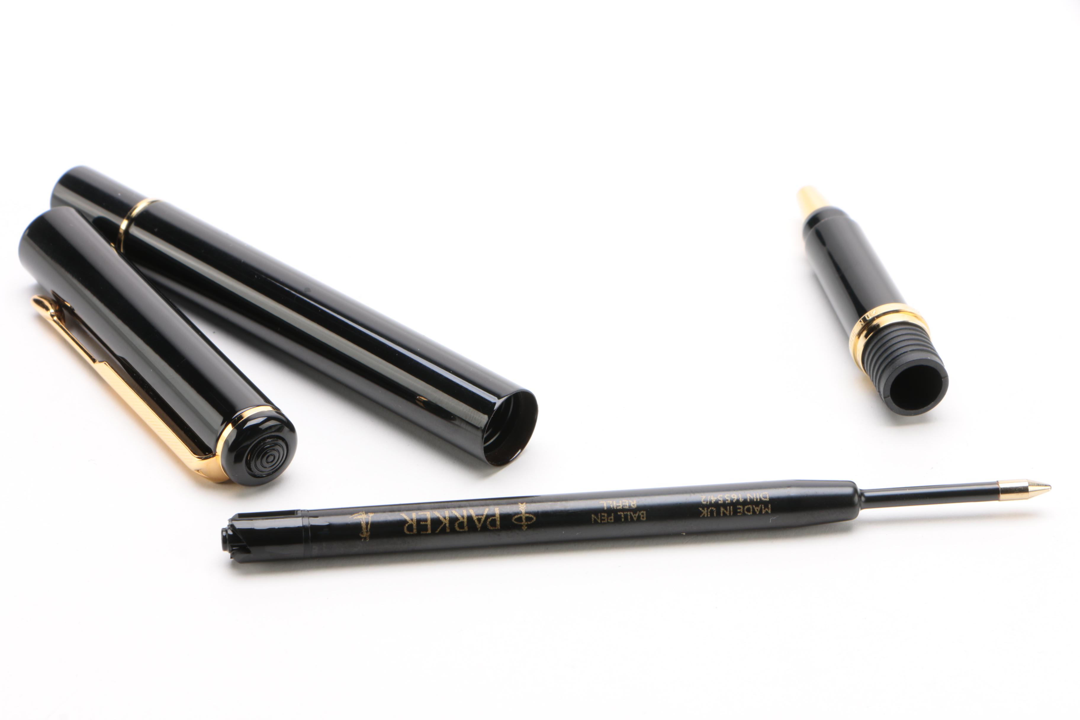 Parker "Rialto" Ballpoint Pen in Black Lacquer, UK Edition, 1996