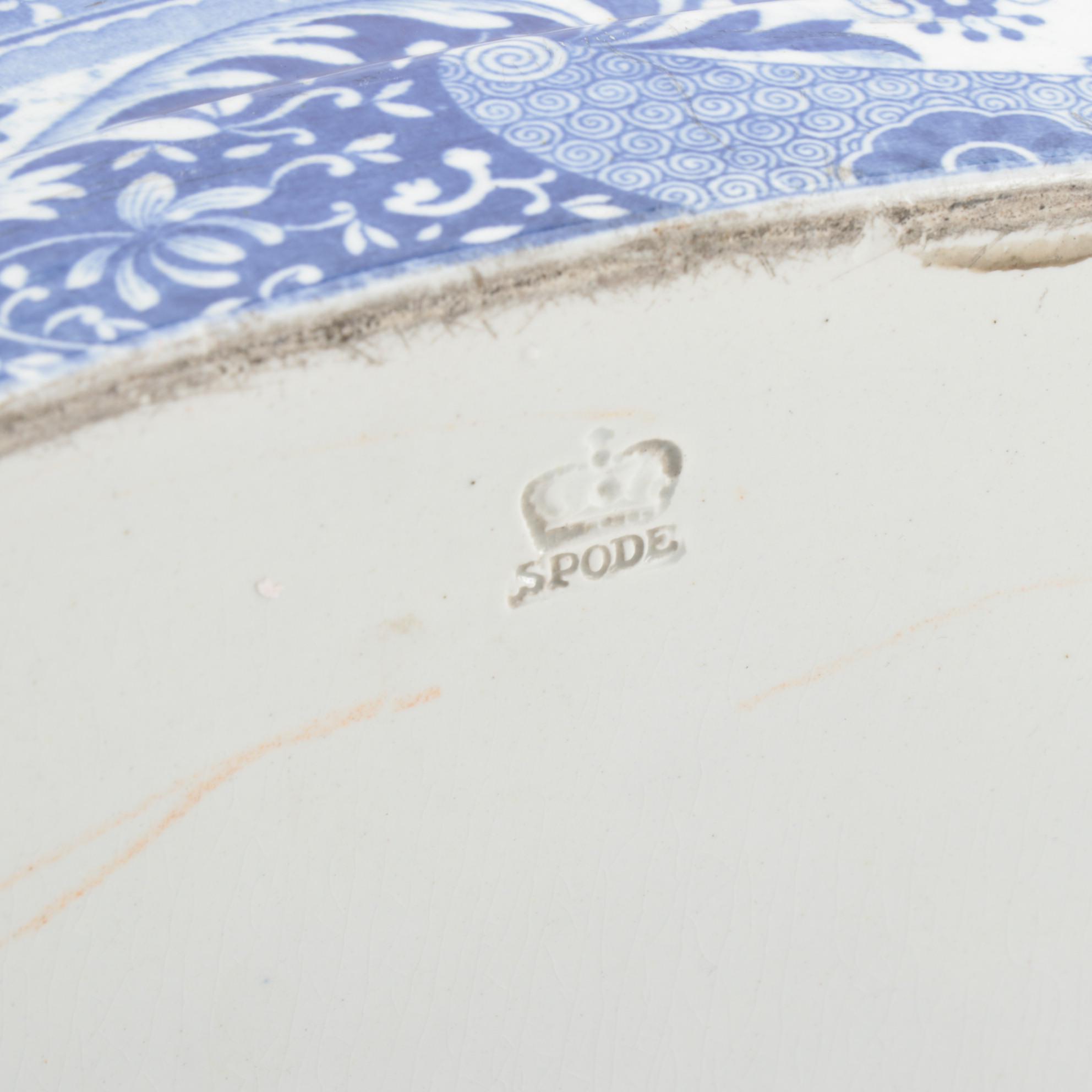 Spode Blue and White Transfer Printed "Italian" Foot Bath, 1820