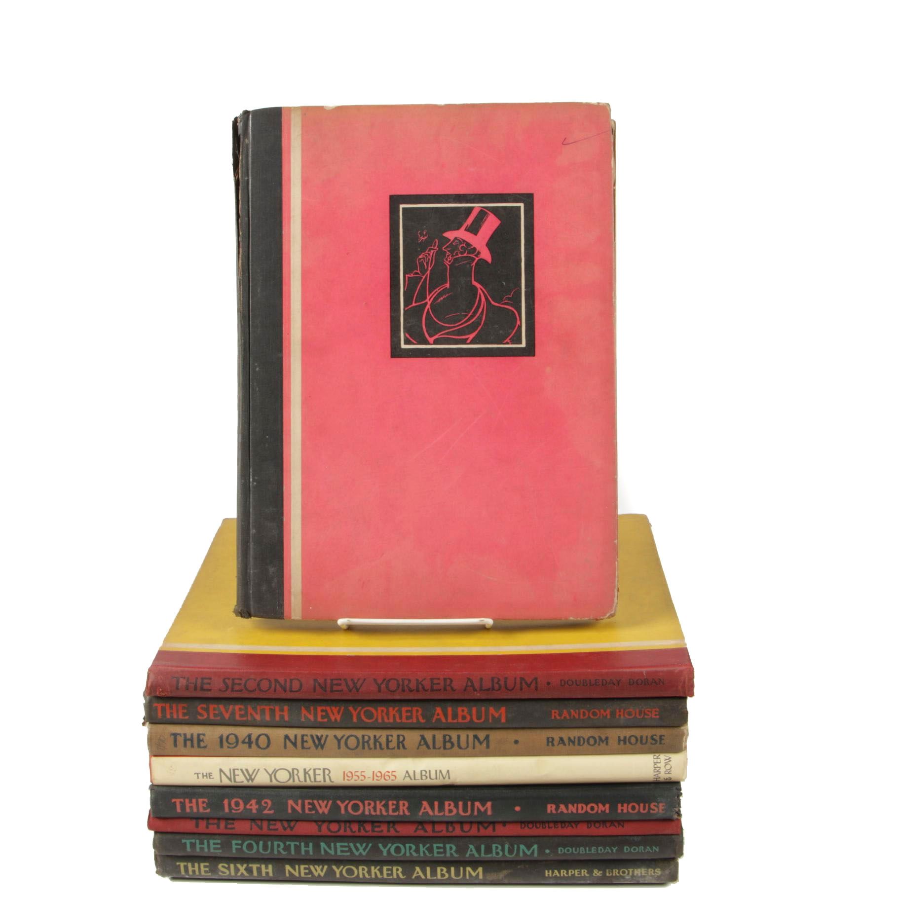 1929 "The Second New Yorker Album" with Other New Yorker Cartoon Albums