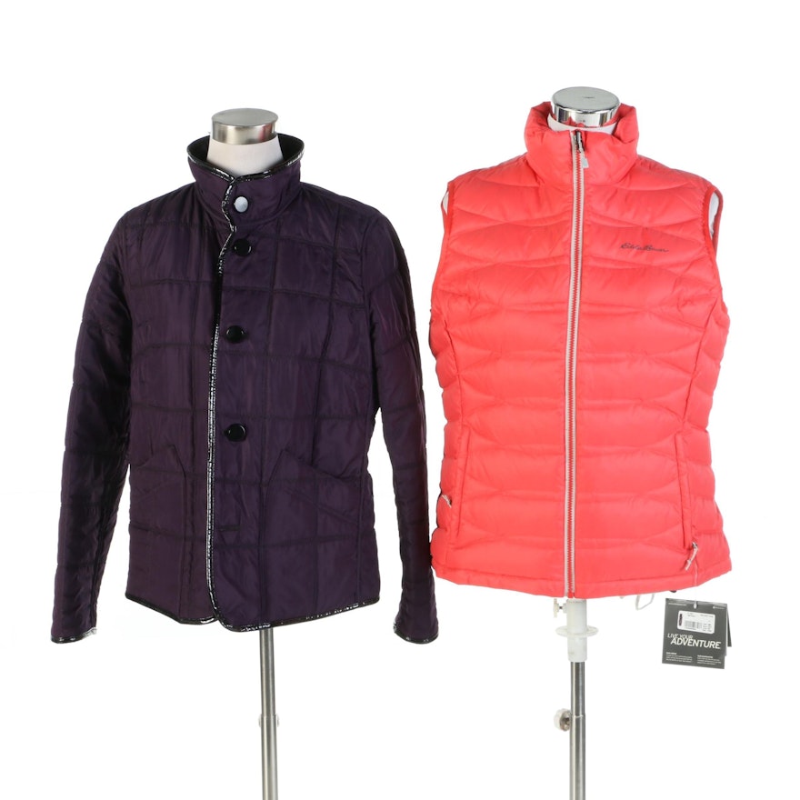 Eddie Bauer Vest and Charter Club Reversible Jacket