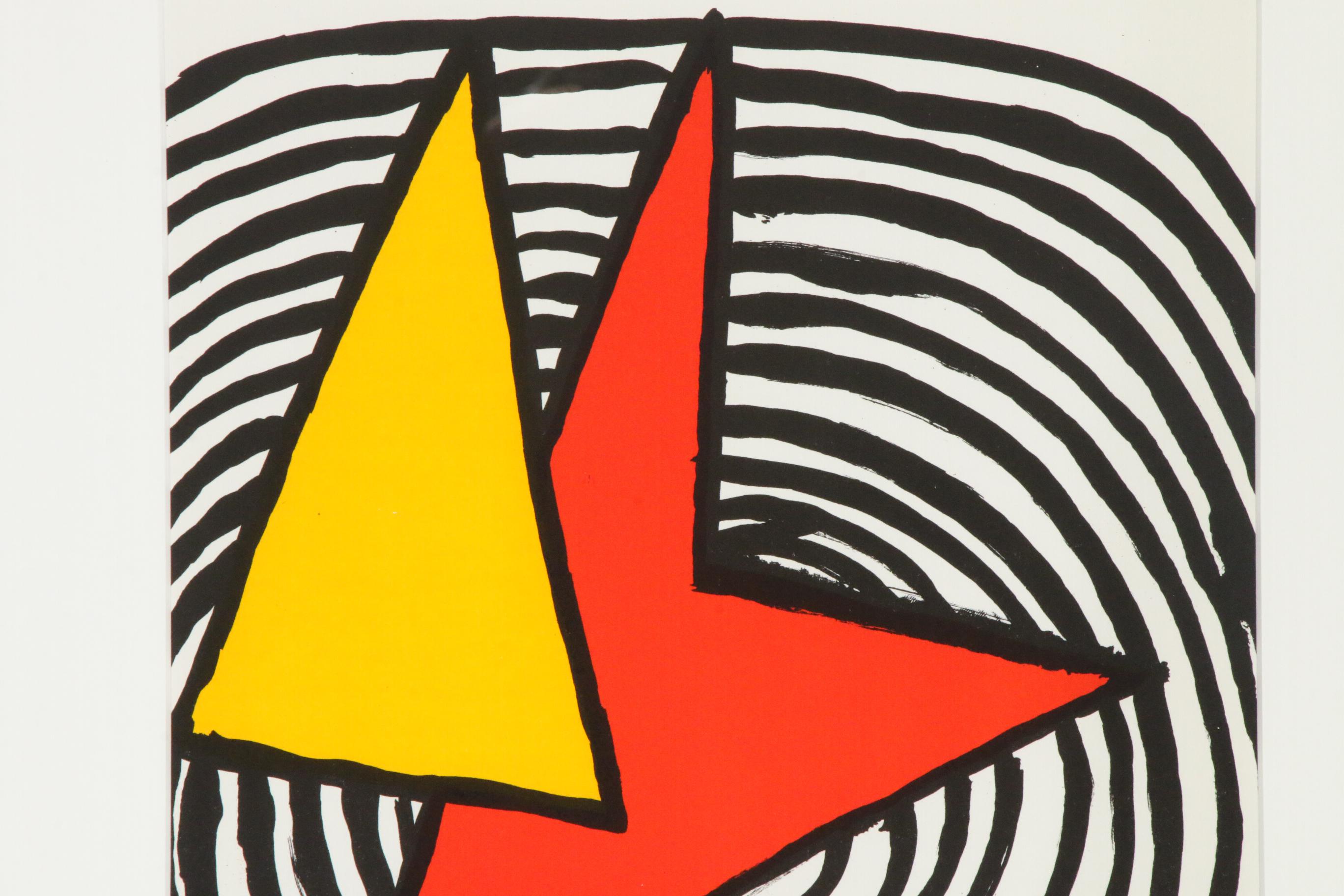 Alexander Calder Color Lithograph for "Derrière le Miroir," 1973