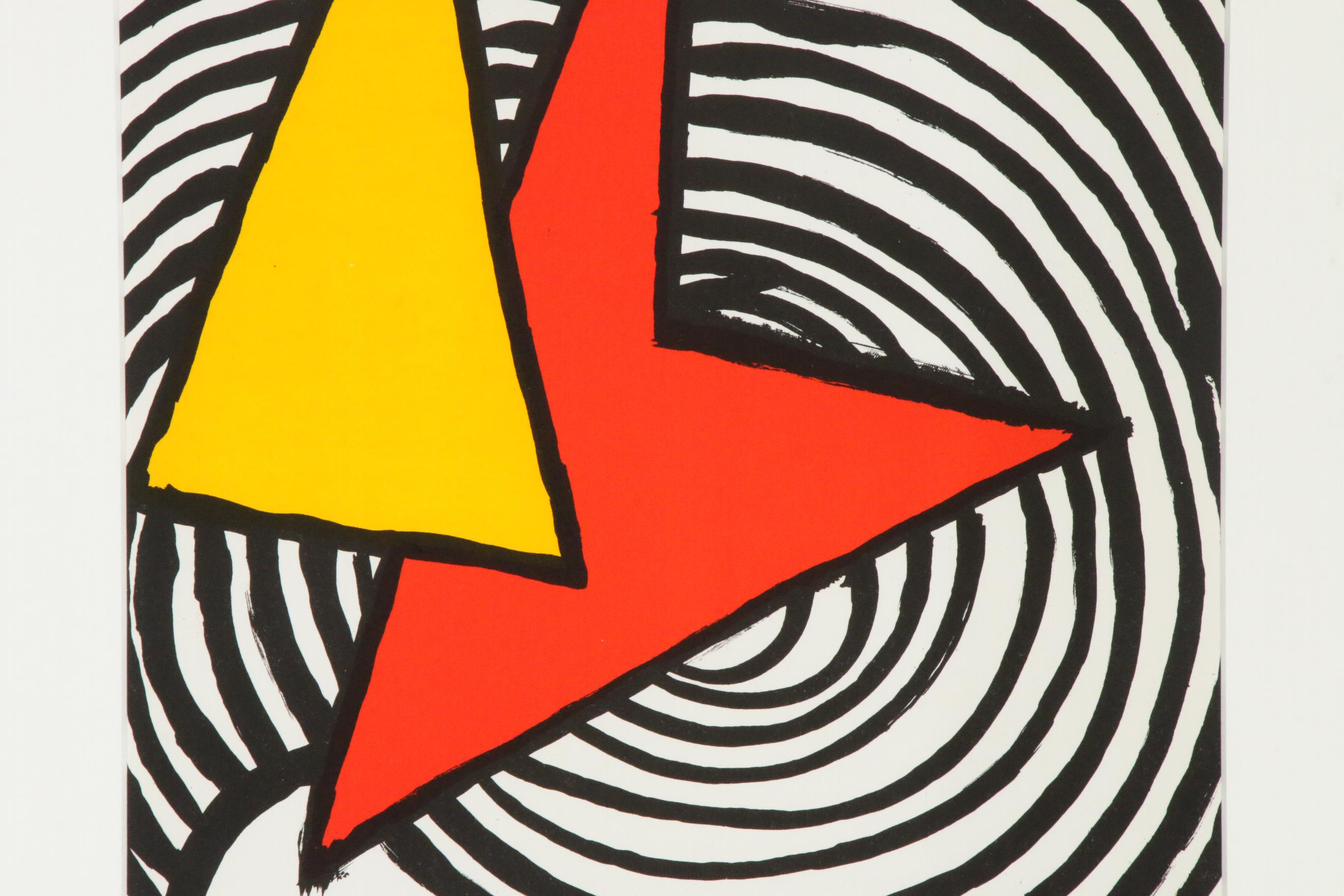 Alexander Calder Color Lithograph for "Derrière le Miroir," 1973