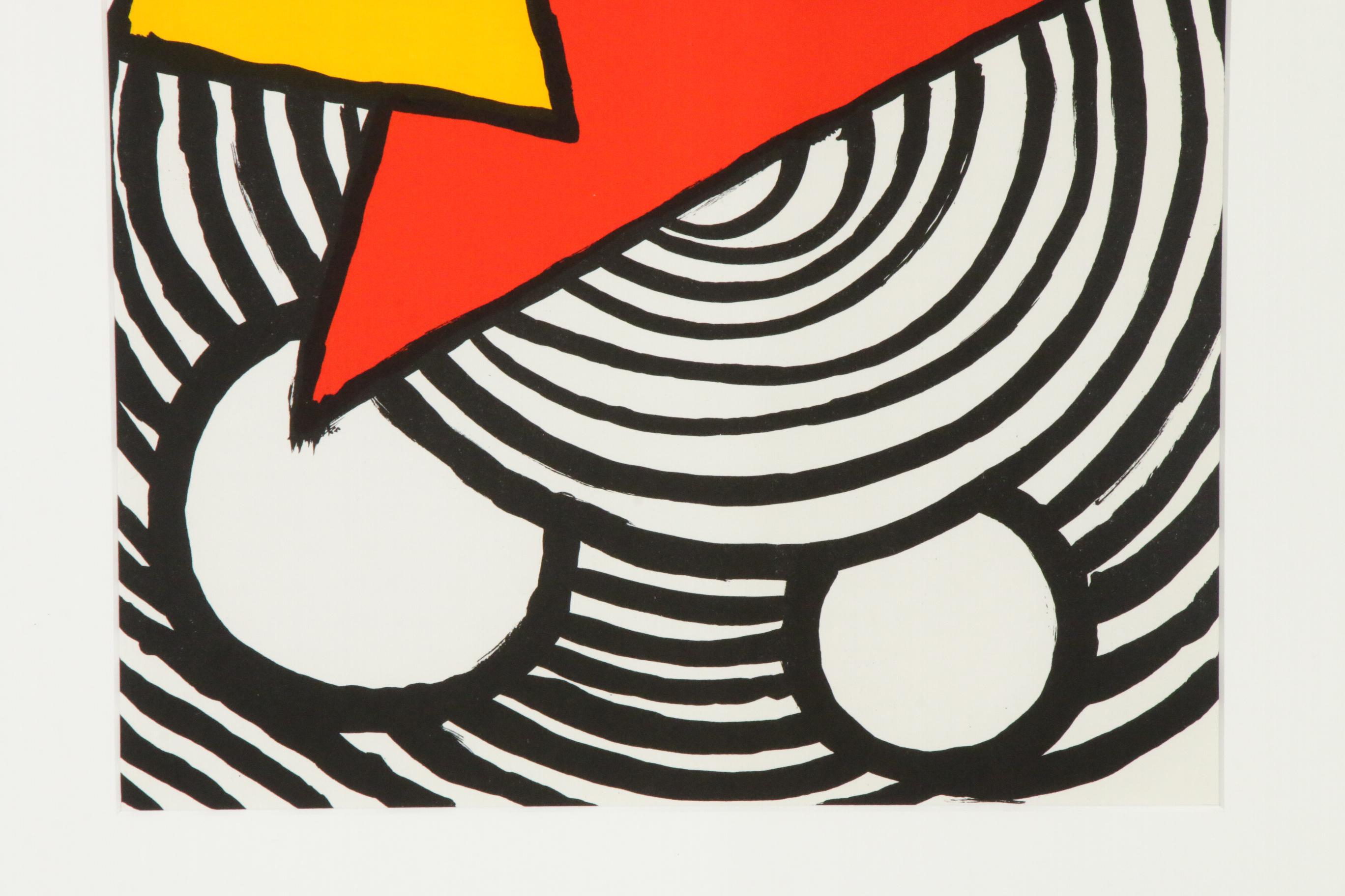 Alexander Calder Color Lithograph for "Derrière le Miroir," 1973
