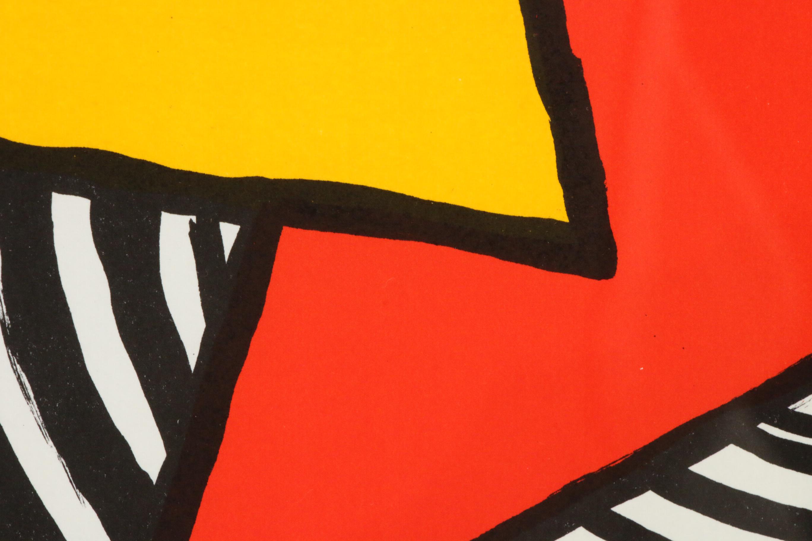 Alexander Calder Color Lithograph for "Derrière le Miroir," 1973