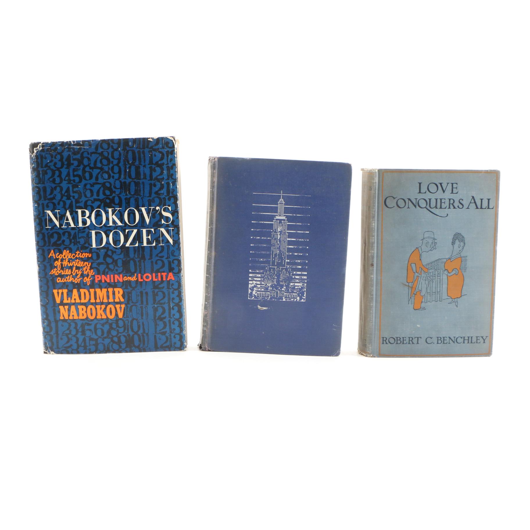 Fiction Books Including Vladimir Nabokov, Thomas Wolfe, and Émile Zola
