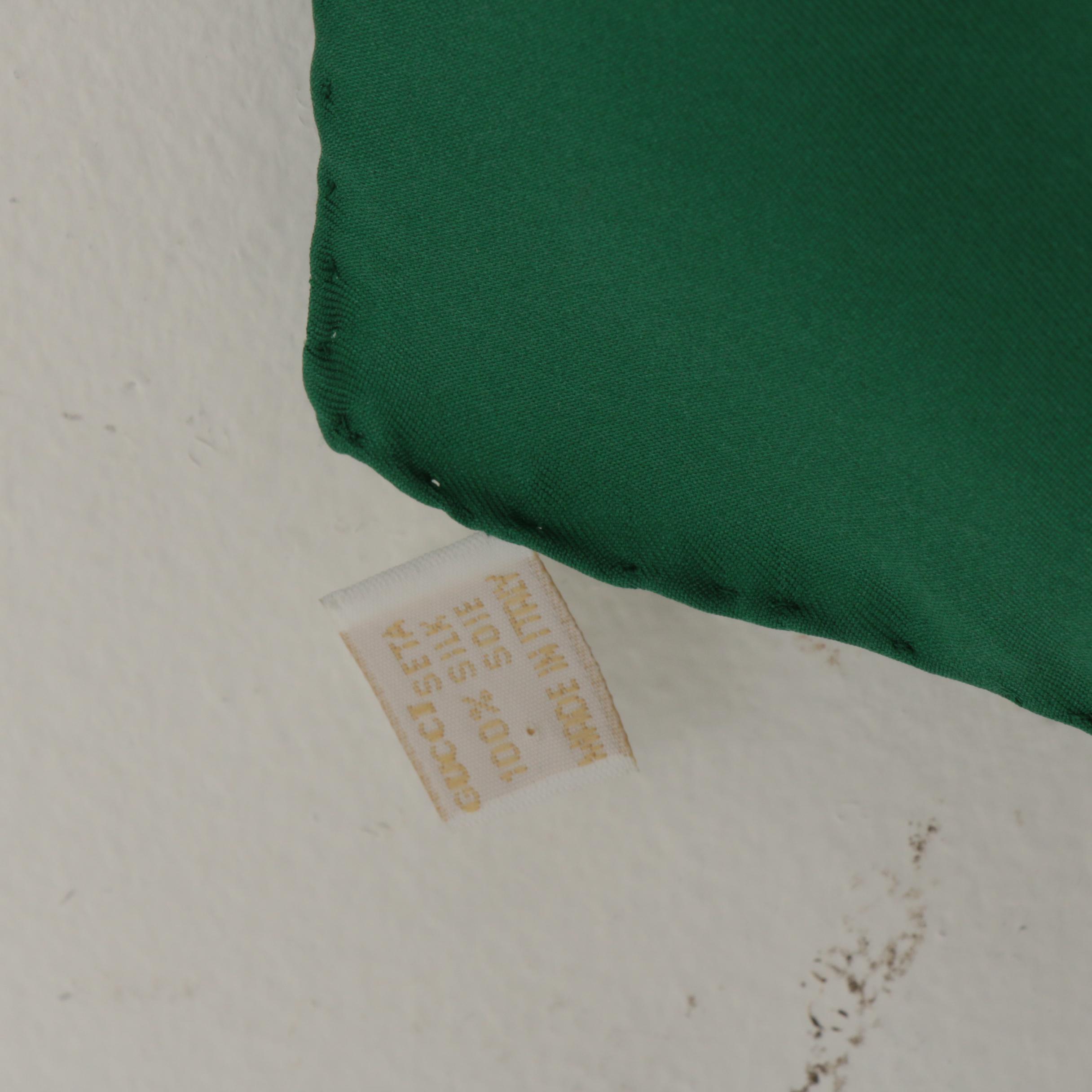 Gucci "Flora" by Vittorio Accornero de Testa Silk Scarf, Vintage