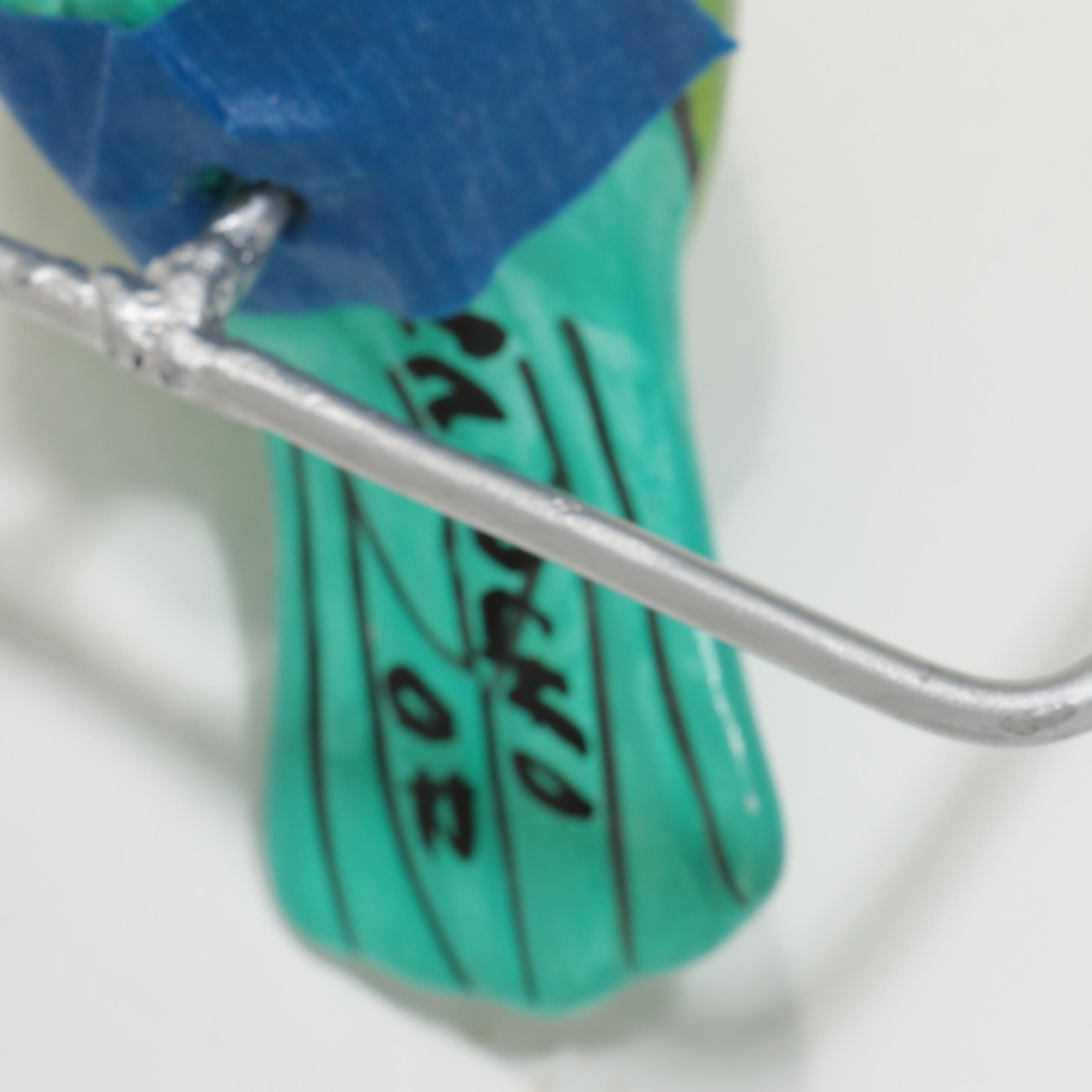 Hanging Ceramic Tropical Bird Figurines, Signed