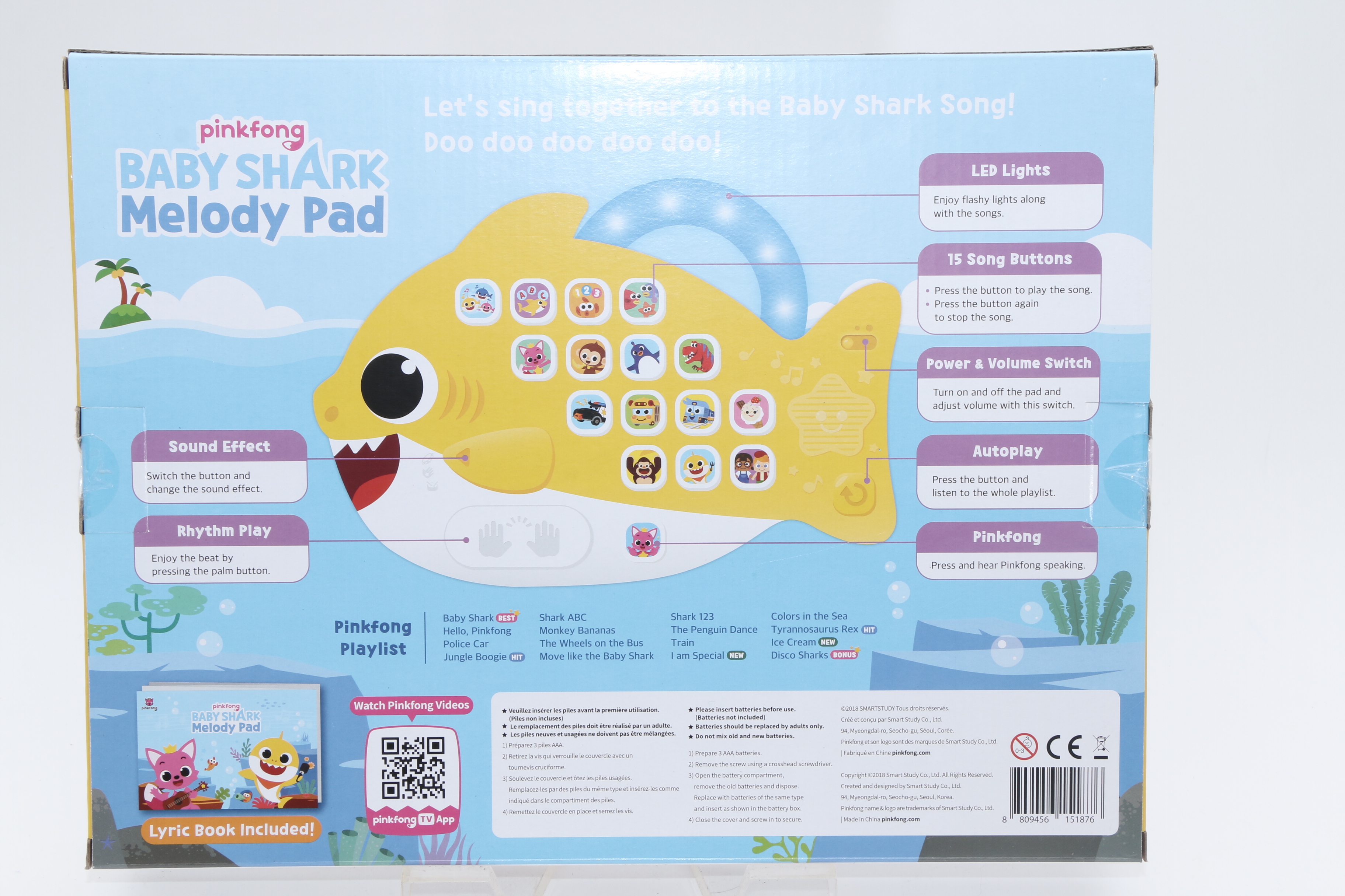 "Baby Shark" Melody Pad, Sound Books and Plush Toys by Pinkfong