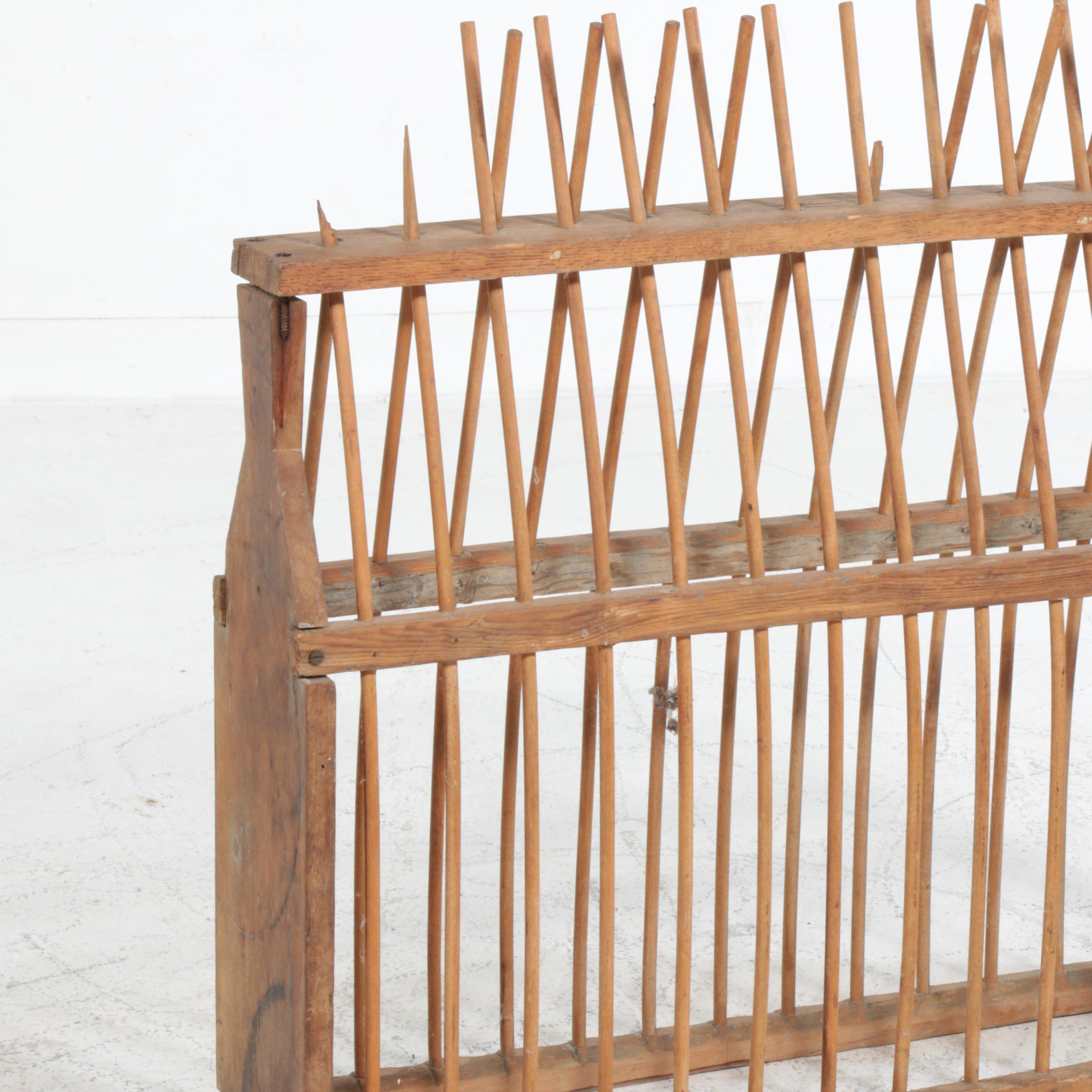 Primitive Wood Dowel Rack