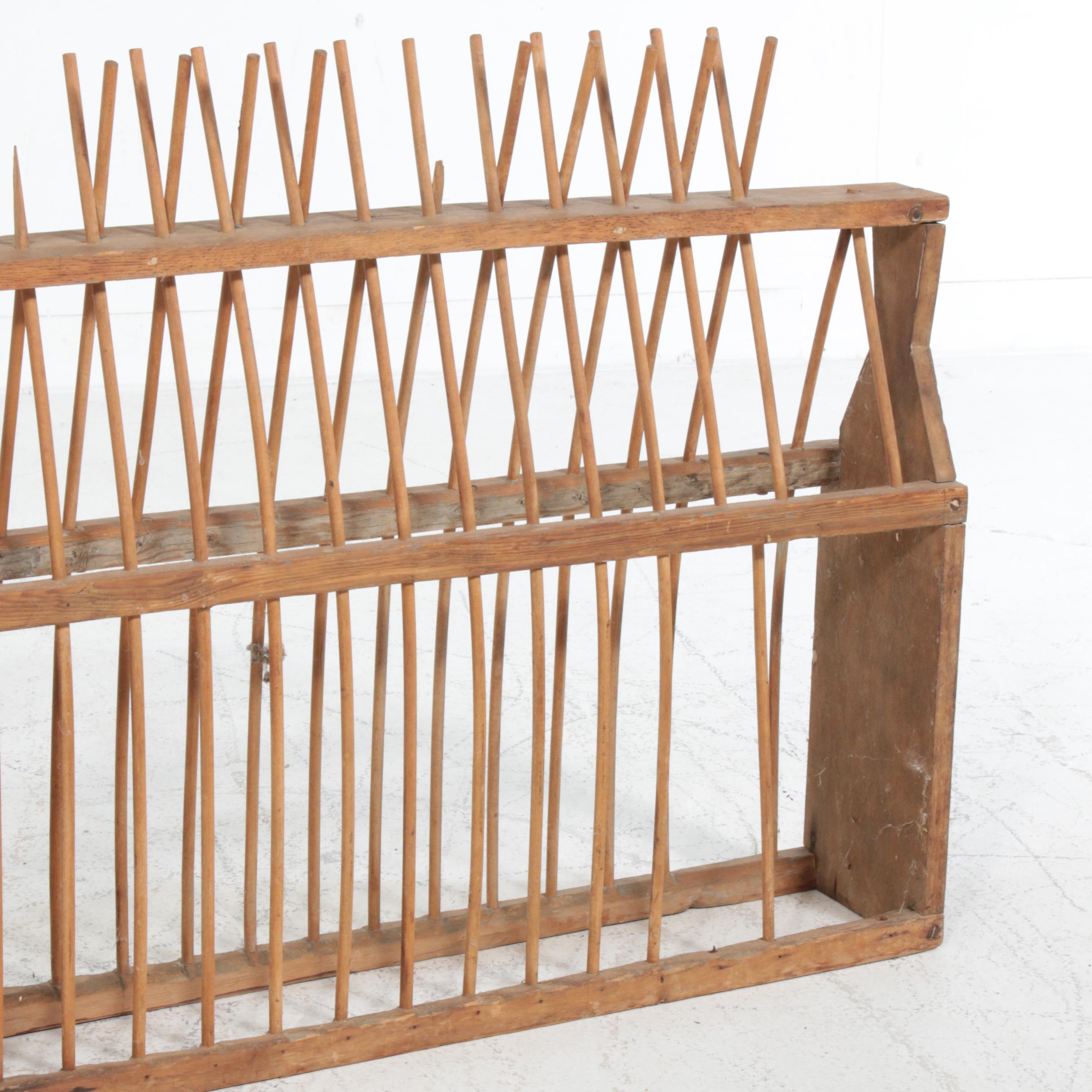 Primitive Wood Dowel Rack