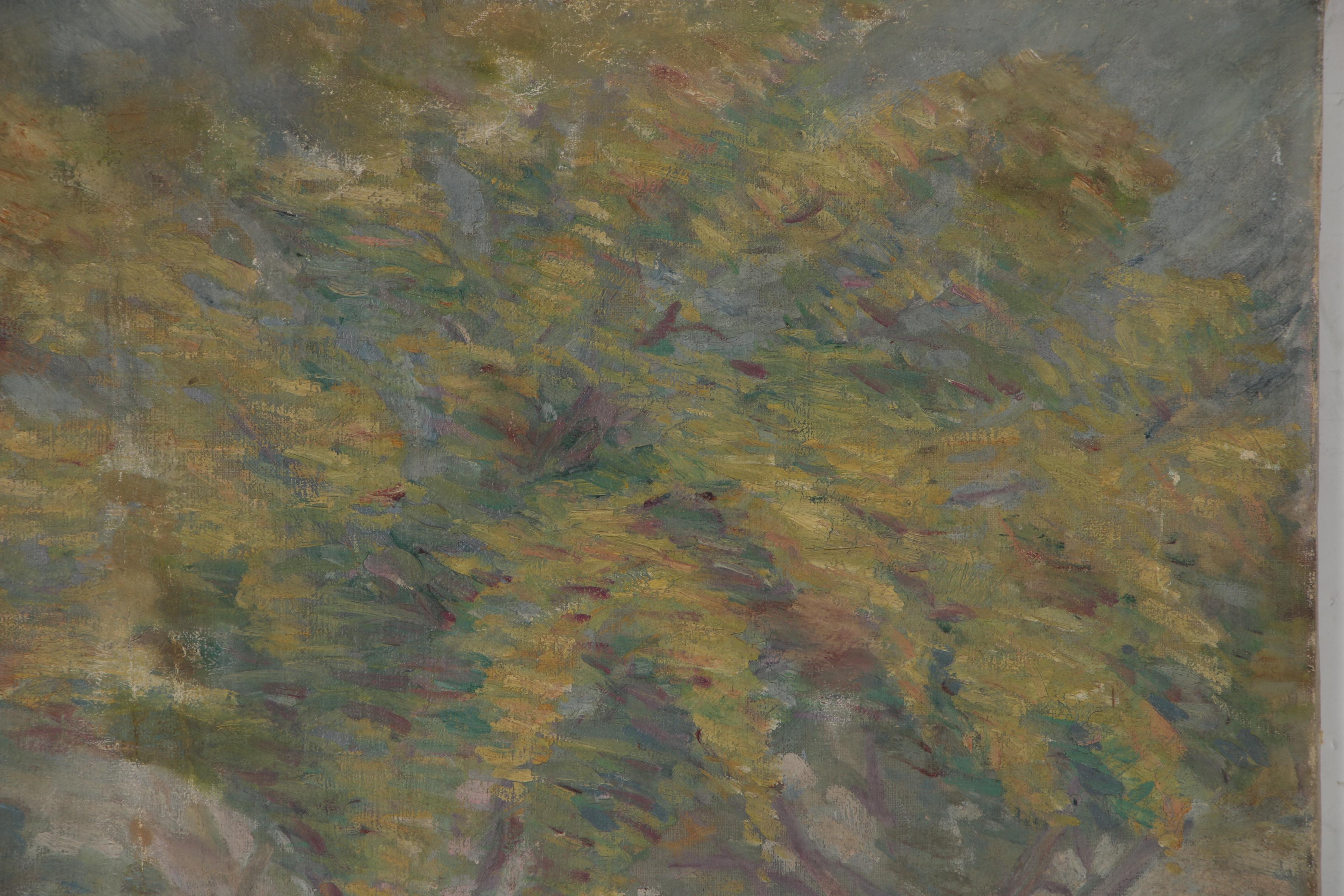 Edwin Willard Deming Landscape Oil Painting, Early 20th century